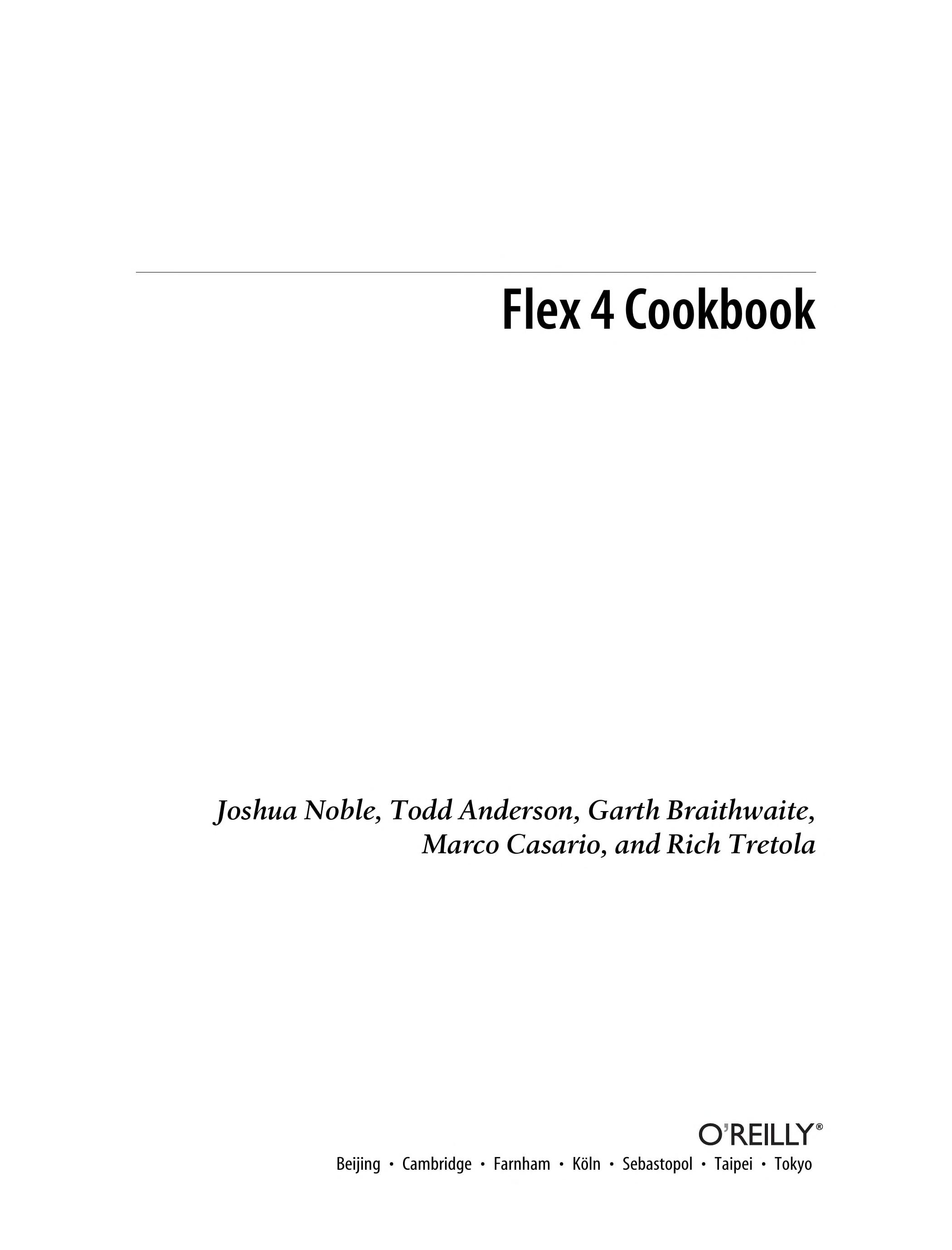 Flex 4 Cookbook