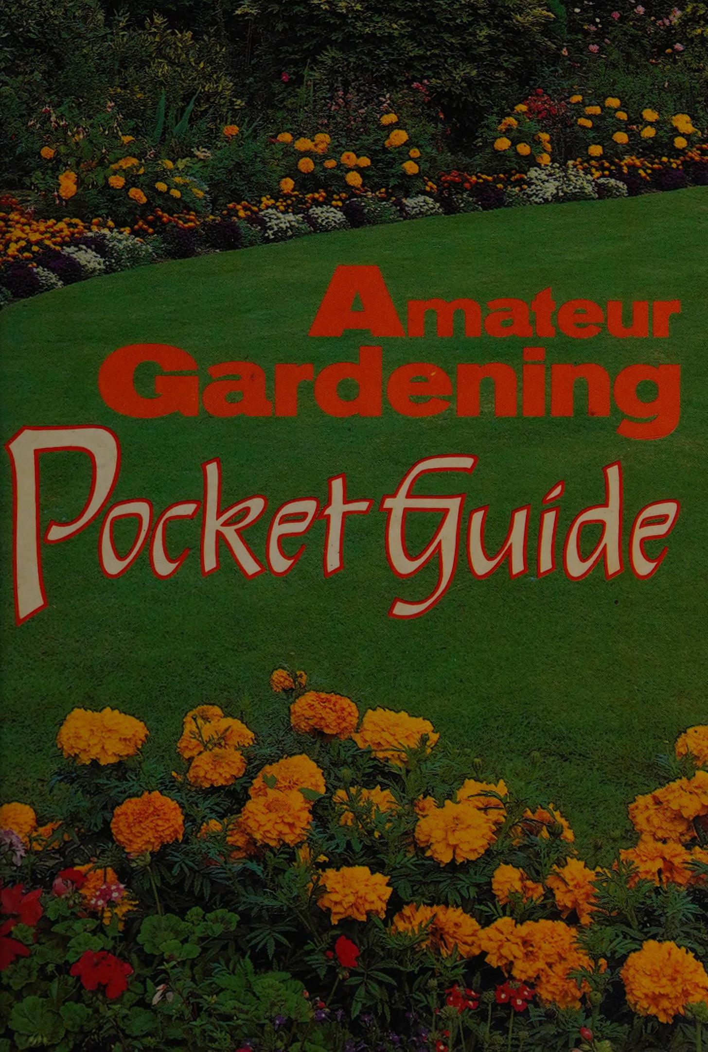 Amateur Gardening Pocket Guide