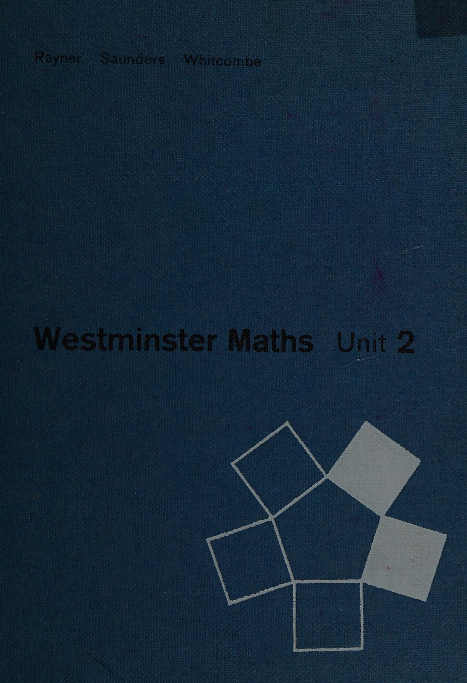 Westminster Maths: Unit 1