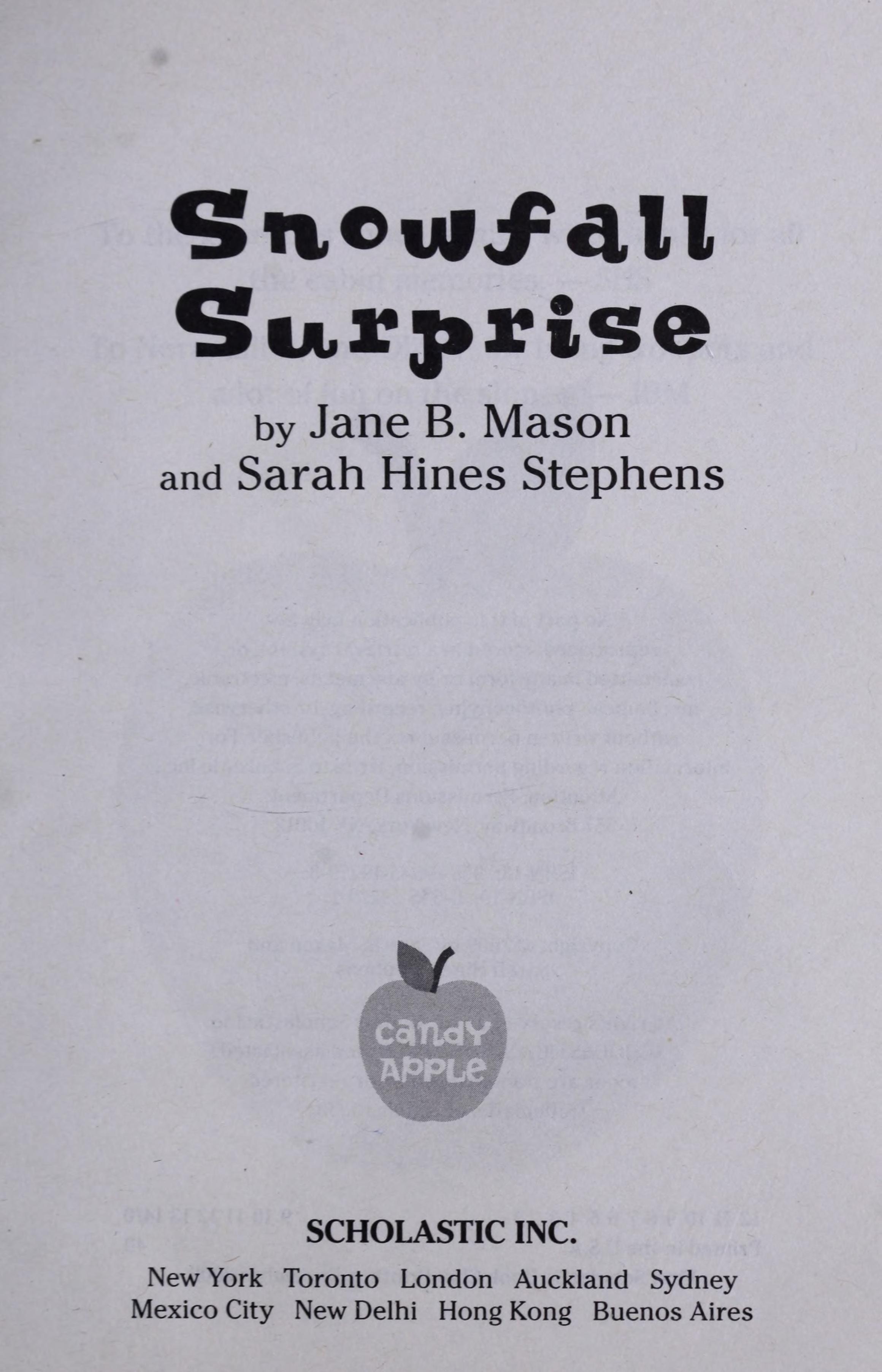 Snowfall surprise
