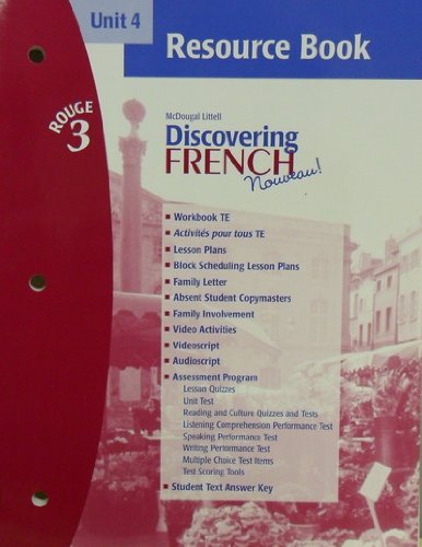 Unit 4, Resource Book, Discovering French