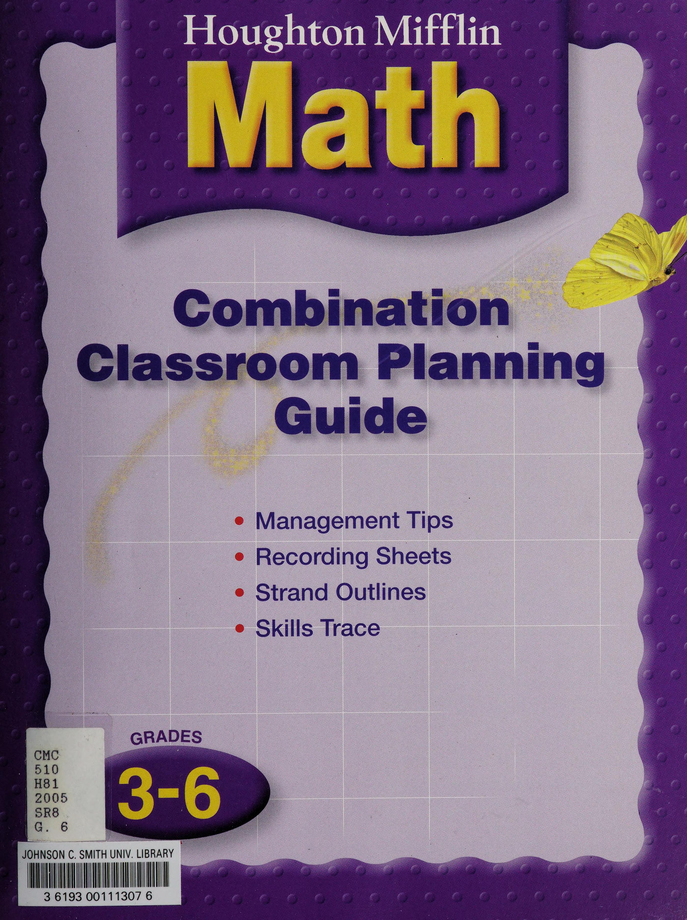 Houghton Mifflin Math, Teacher'S Edition, Grade 3, Vol. 2