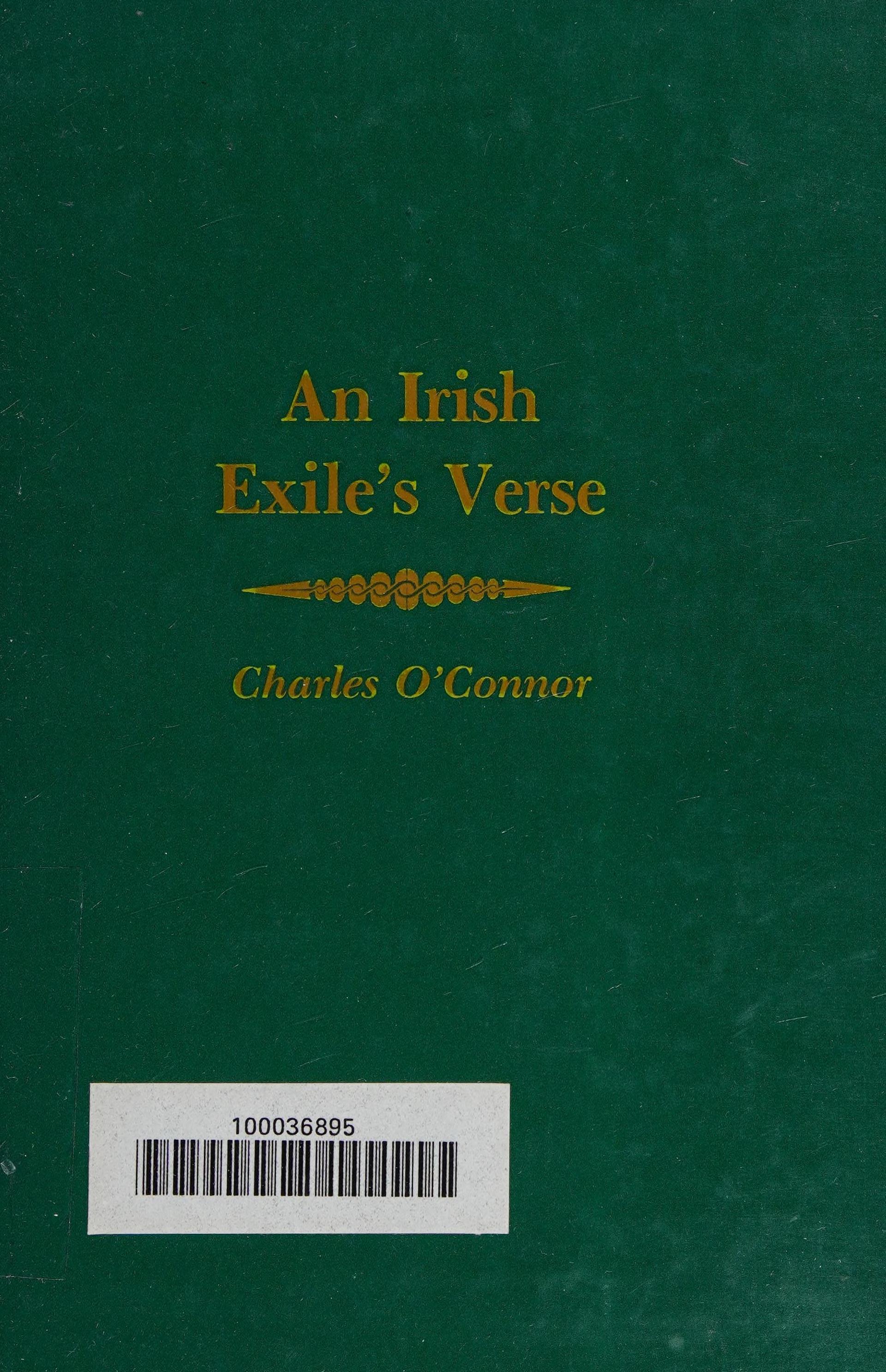 An Irish Exile'S Verse