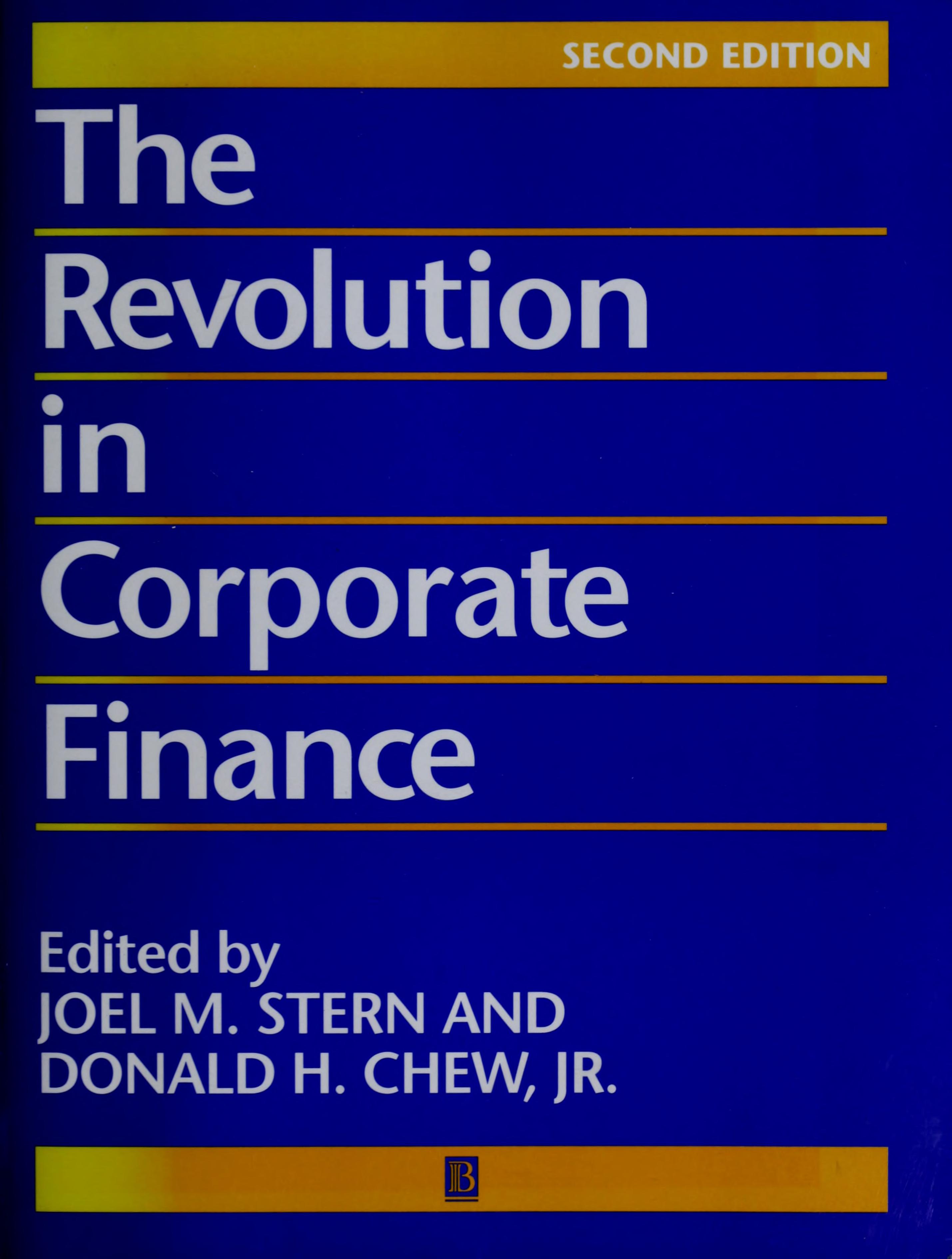 The Revolution in corporate finance