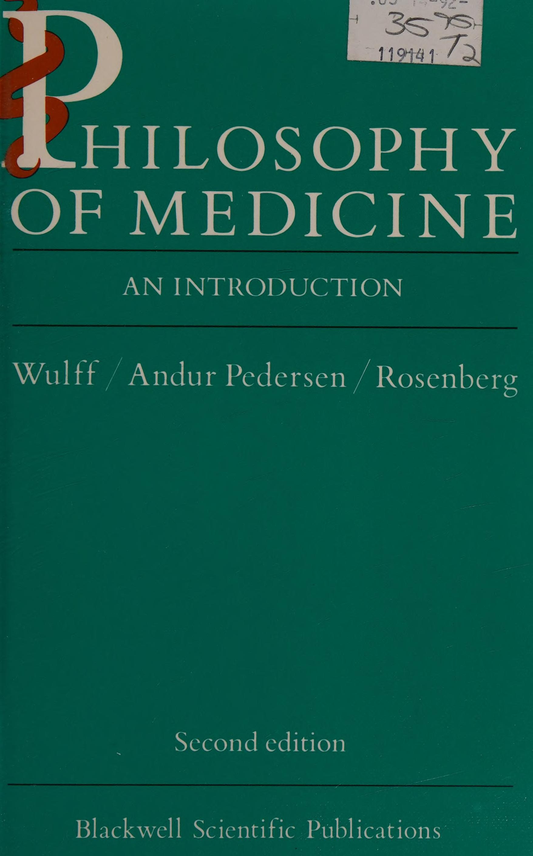 Philosophy of Medicine