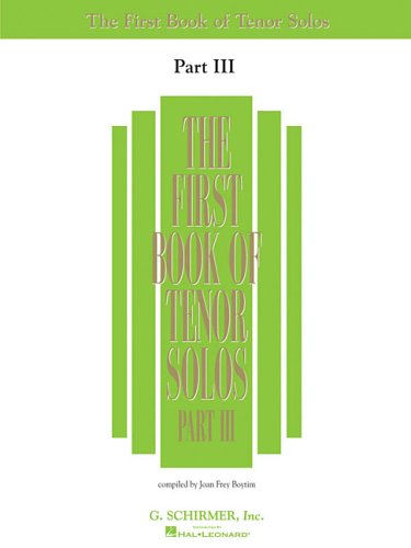 First Book of Tenor Solos - Part III
