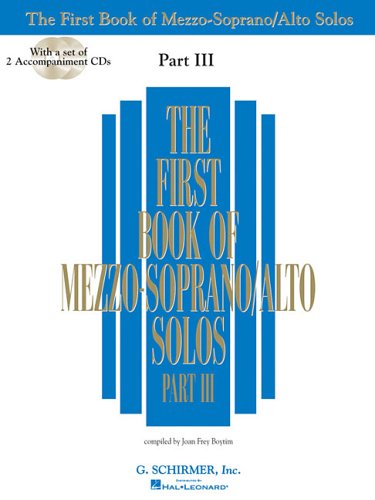 First Book Of Mezzo-Soprano Solos - Part III