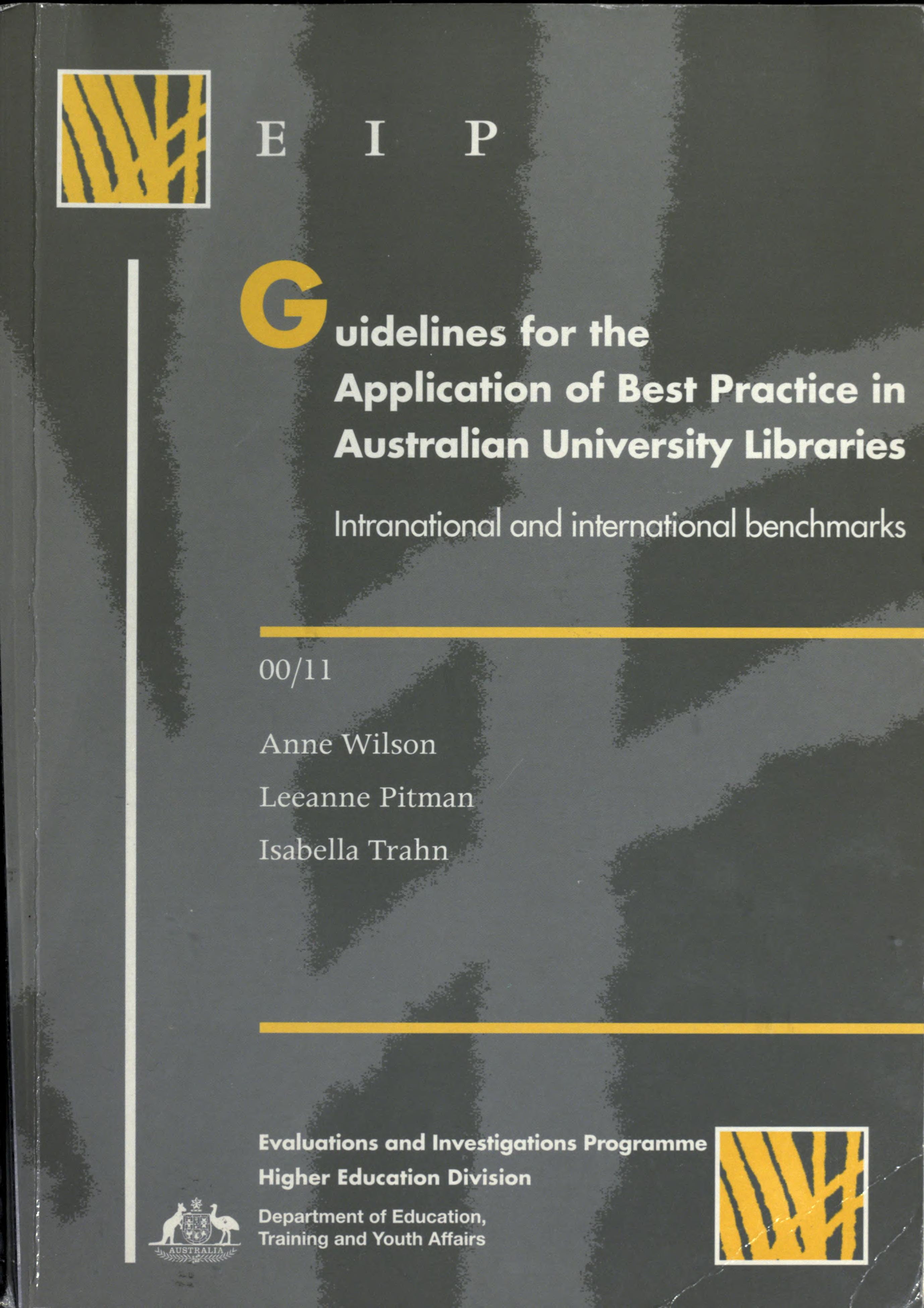 Guidelines for the Application of Best Practice in Australian University Libraries