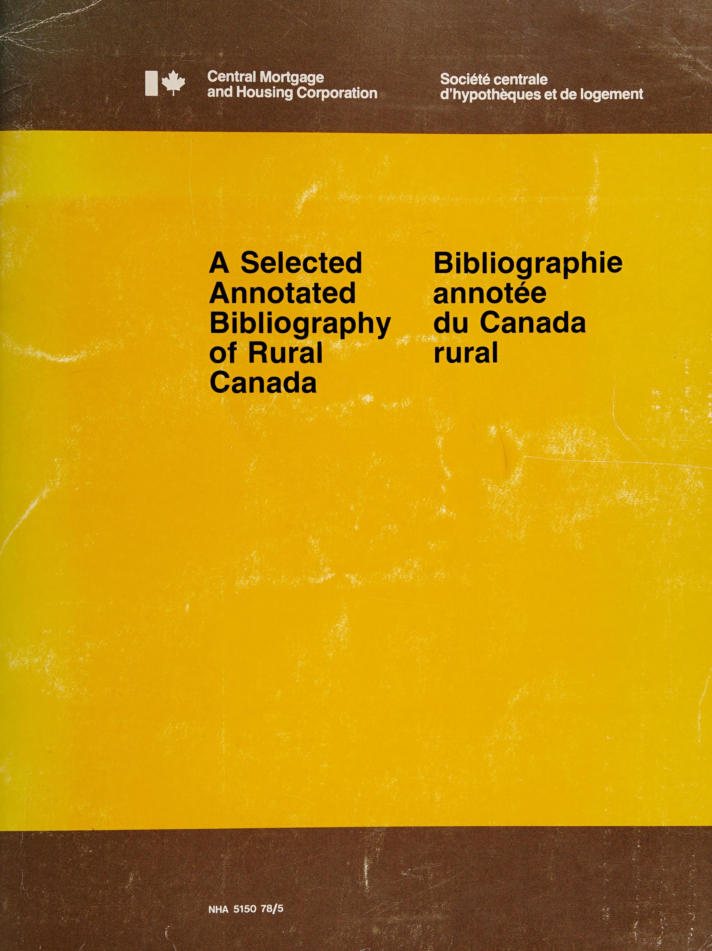A Selected Annotated Bibliography Of Rural Canada =