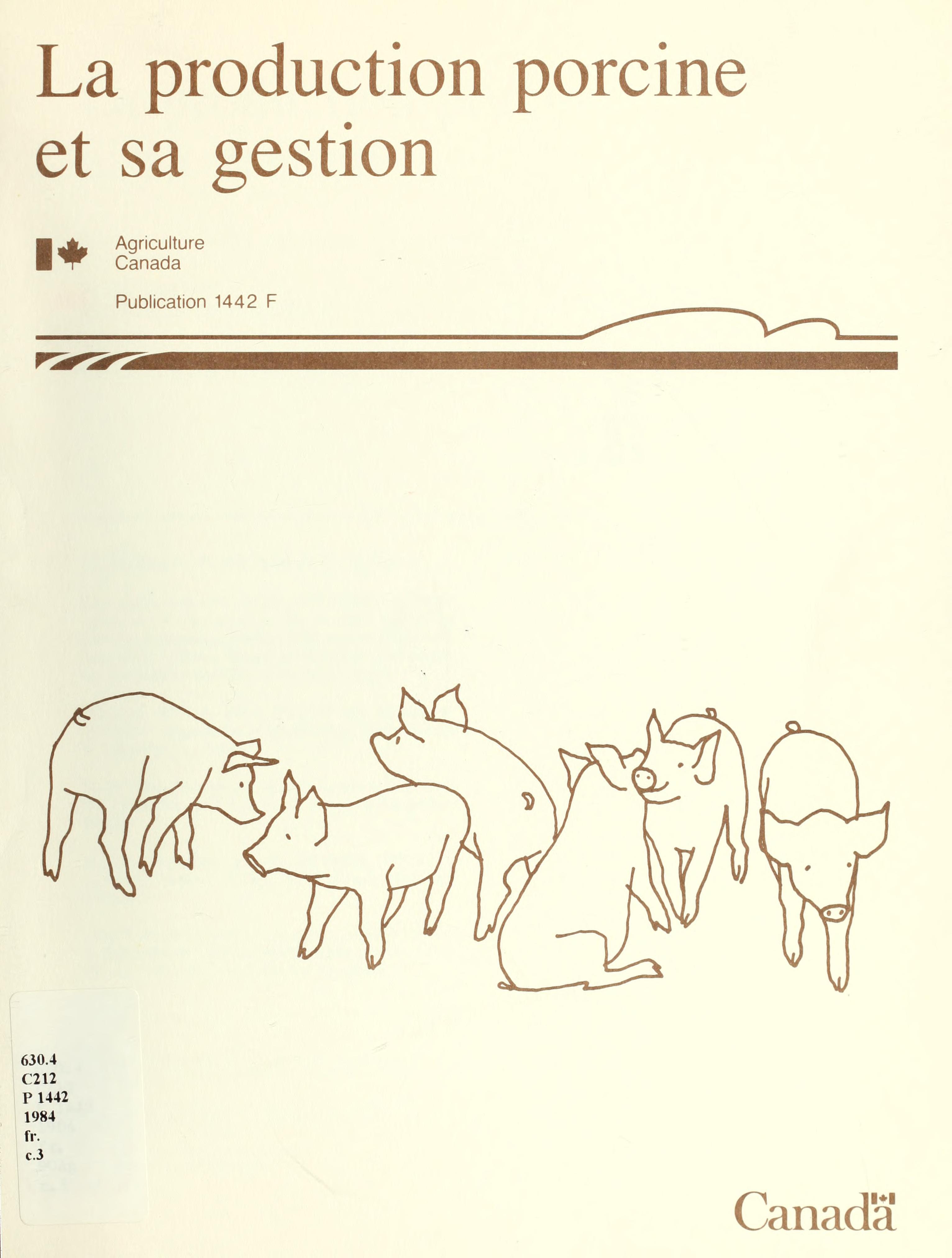 La Production Porcine Et Sa Gestion