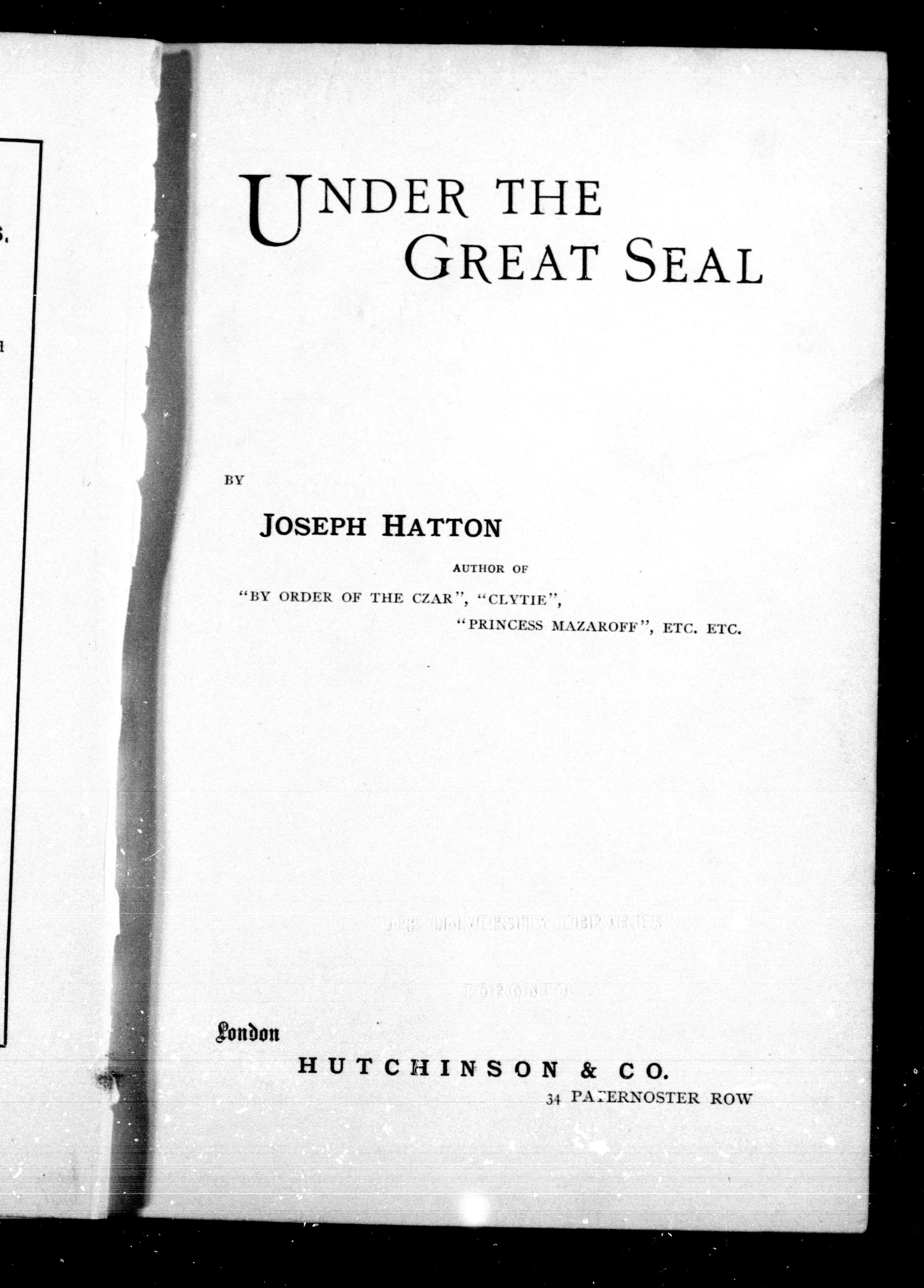 Under the Great Seal