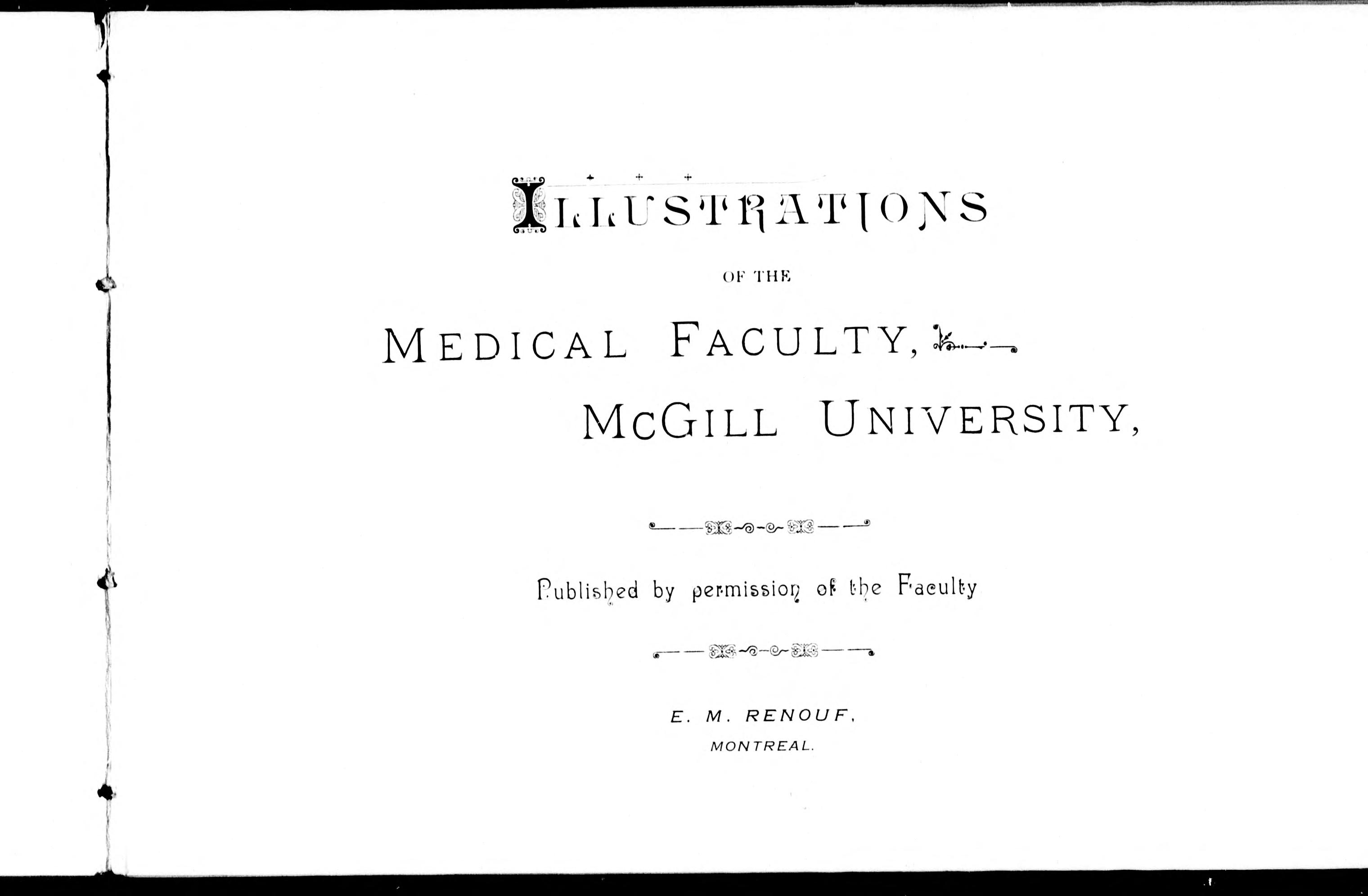 Illustrations of the Medical Faculty, McGill University