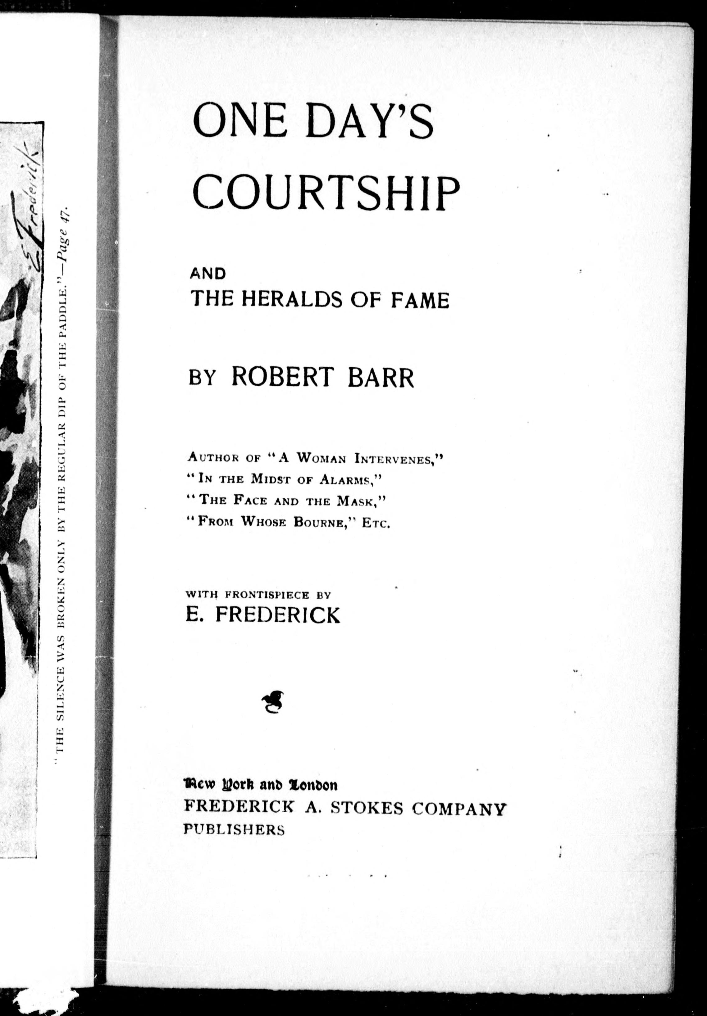 One Day's Courtship