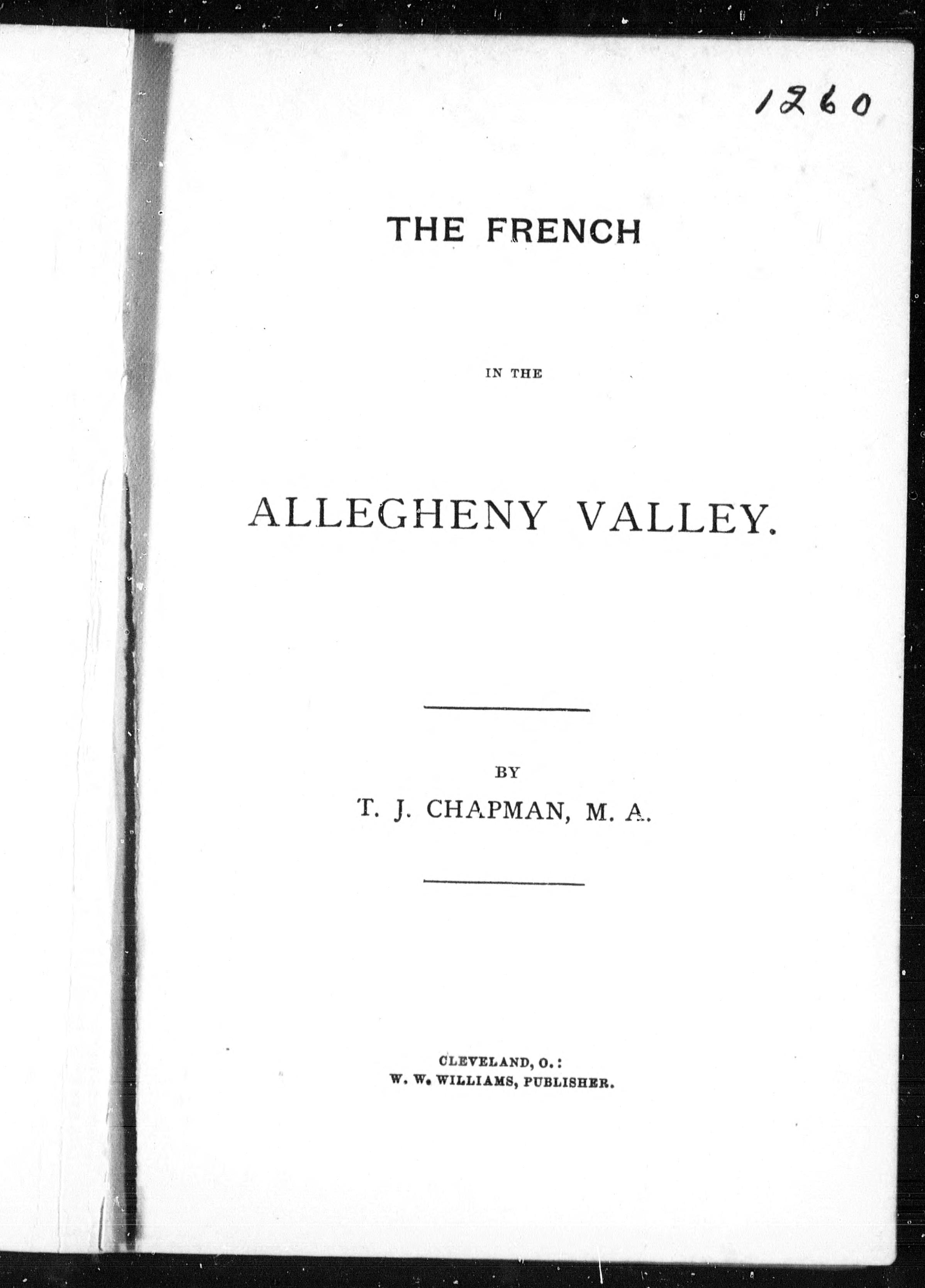 The French In The Allegheny Valley