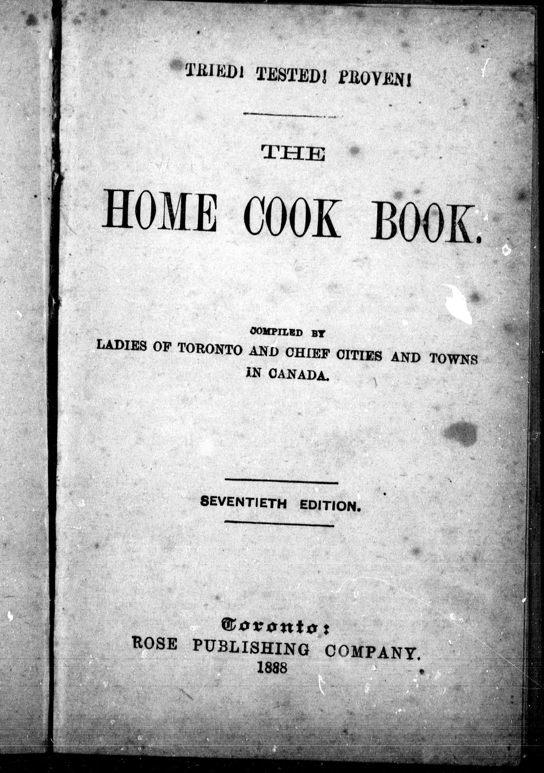 The Home Cook Book