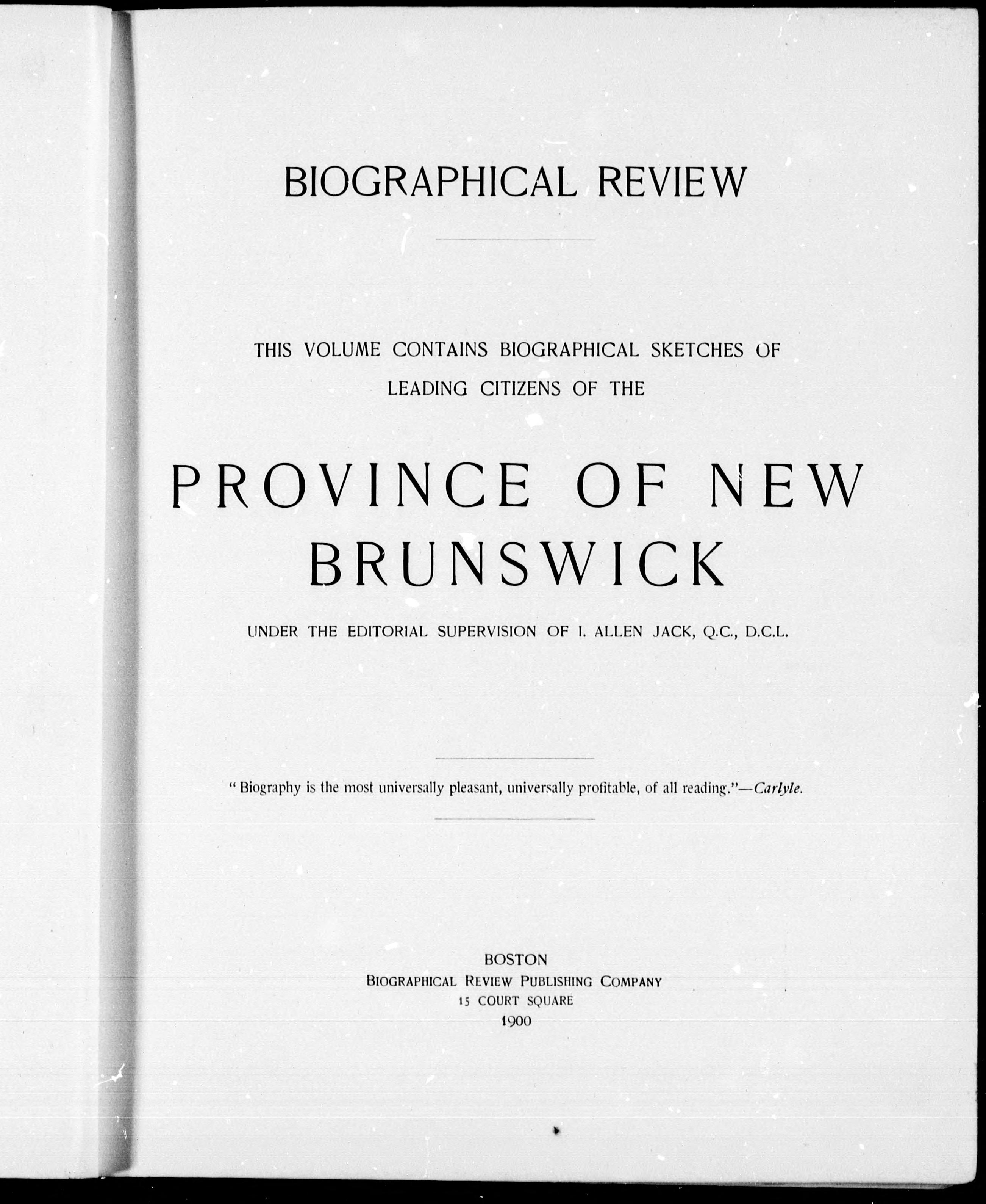 Biographical Review
