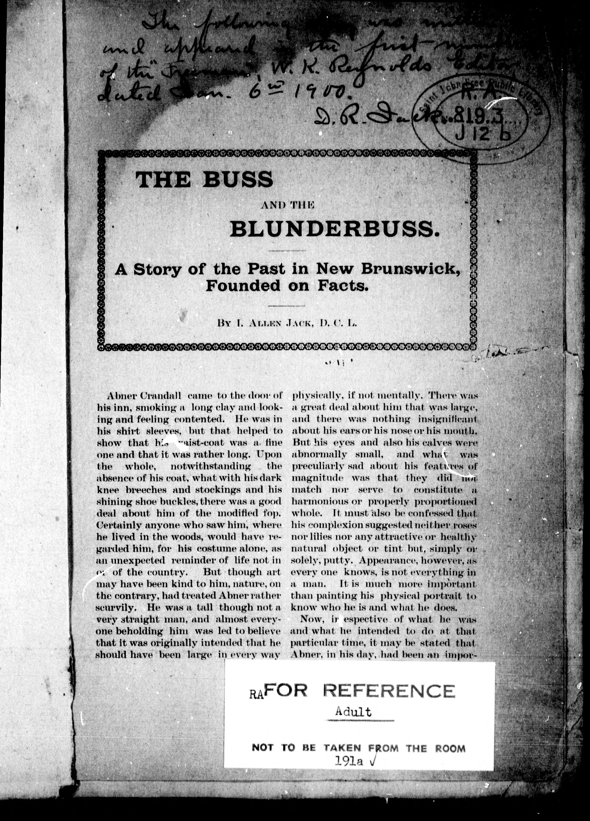The Bus and the Blunderbuss