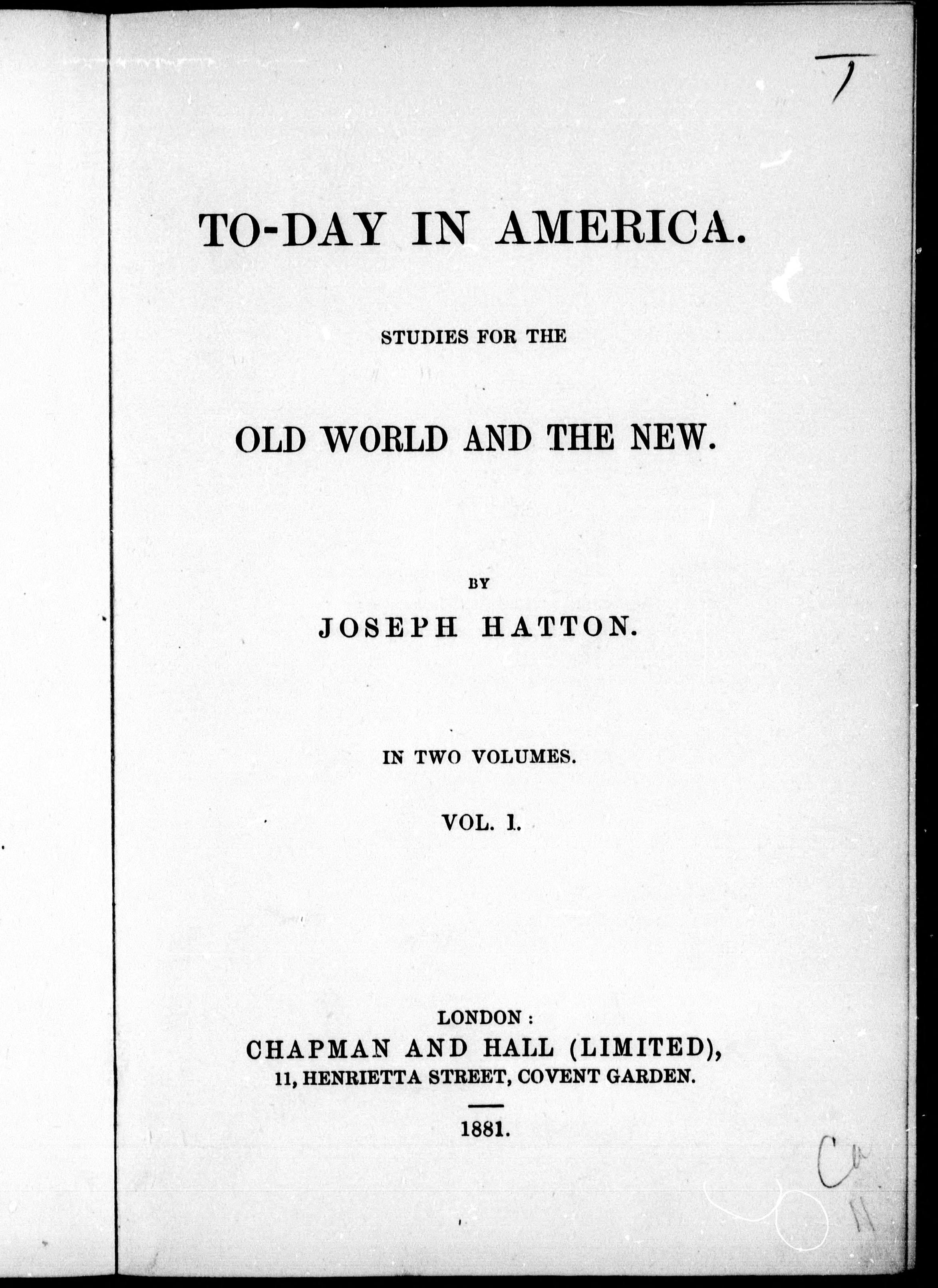 To-Day in America