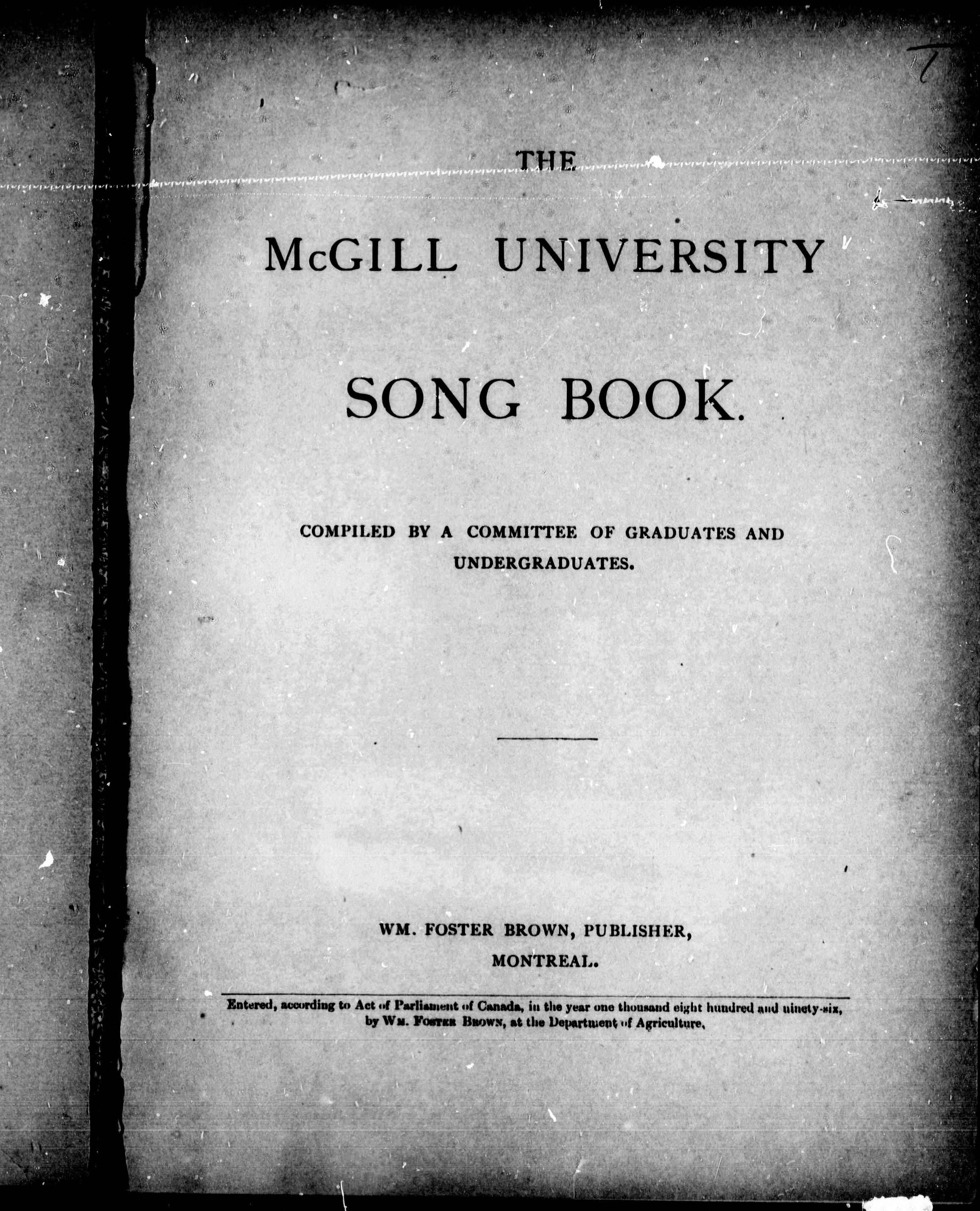 The McGill University Song Book