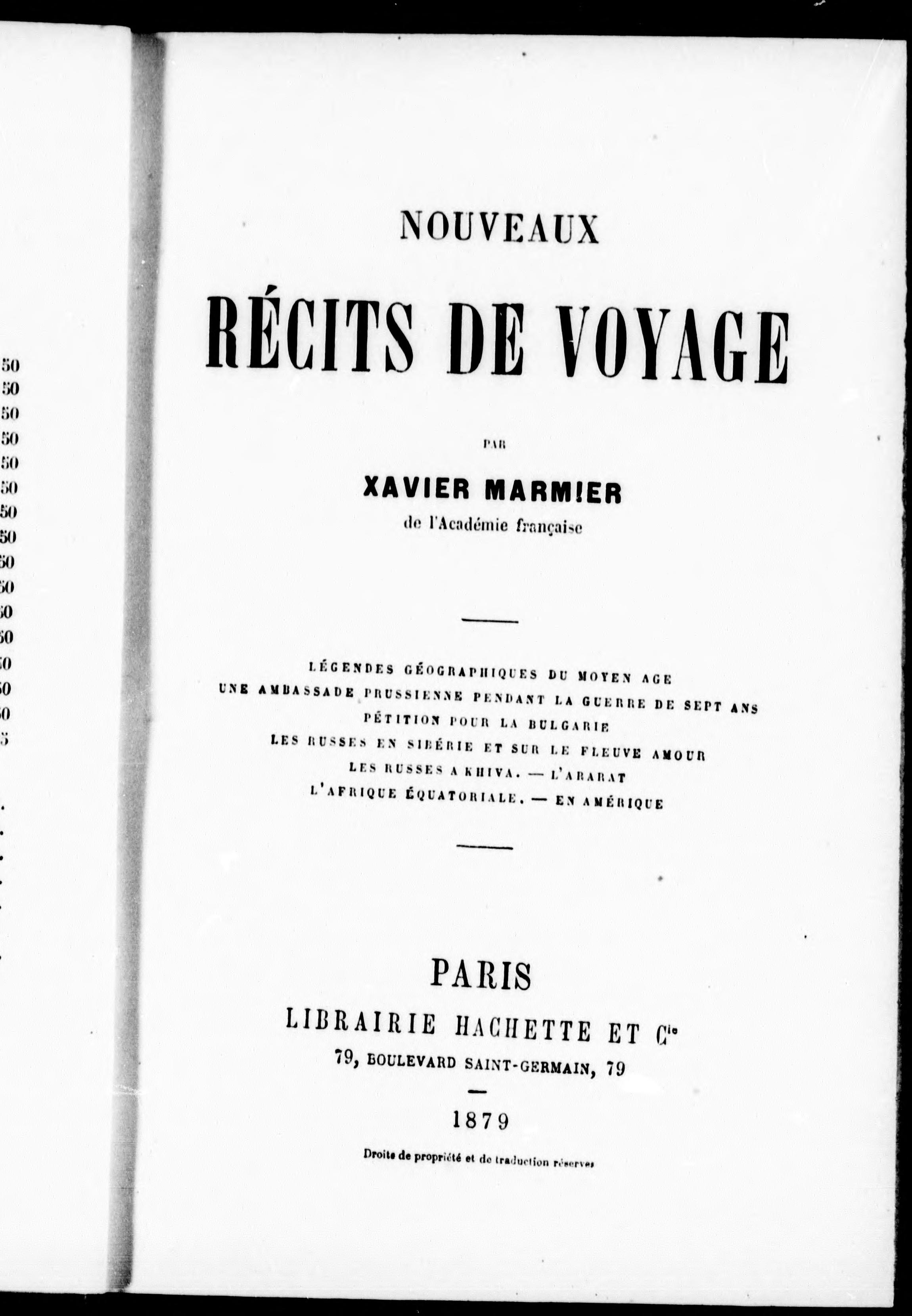 Nouveaux RÄIts De Voyage