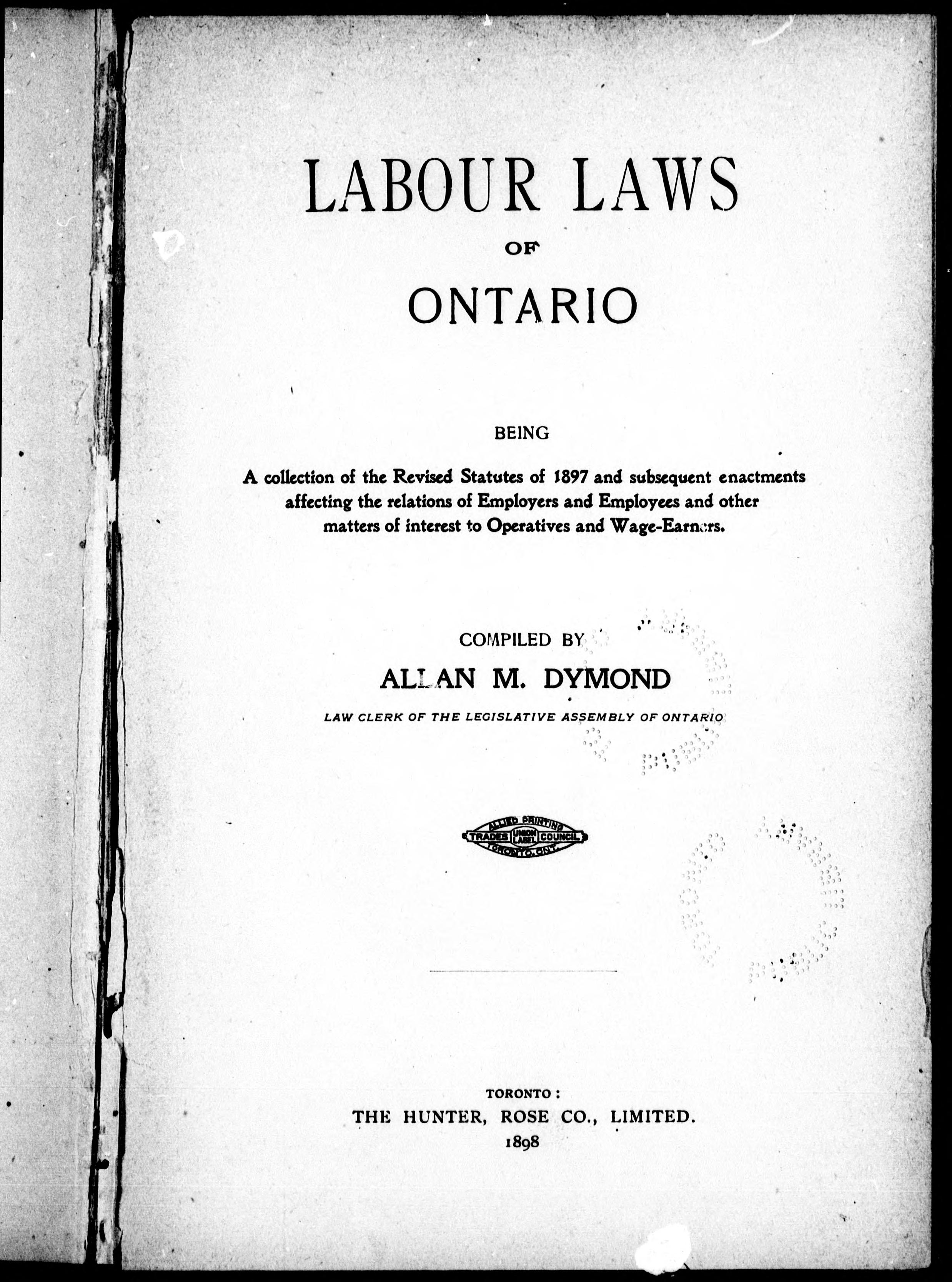Labour Laws of Ontario