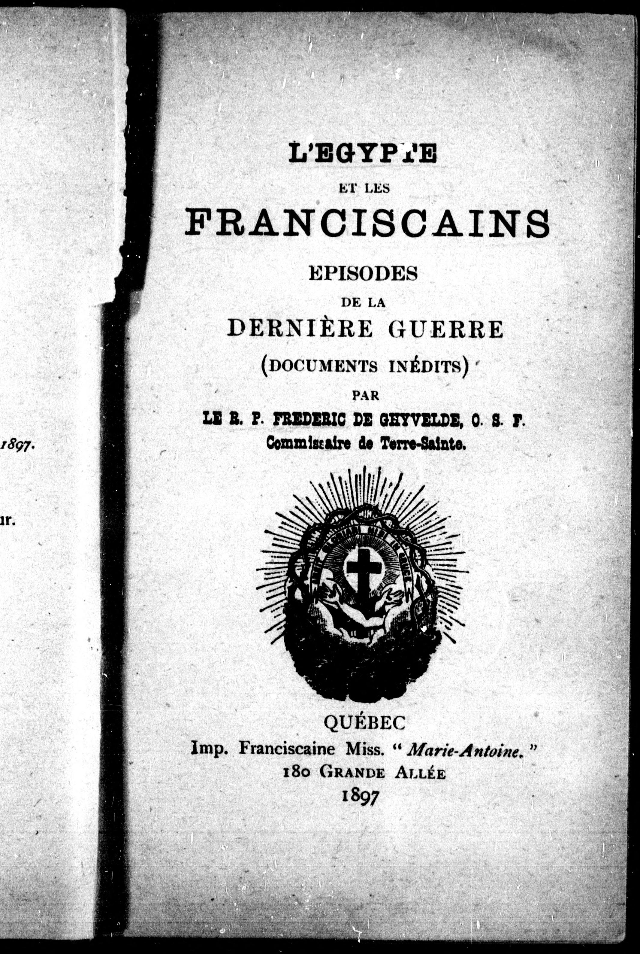 L' Egypte Et Les Franciscains