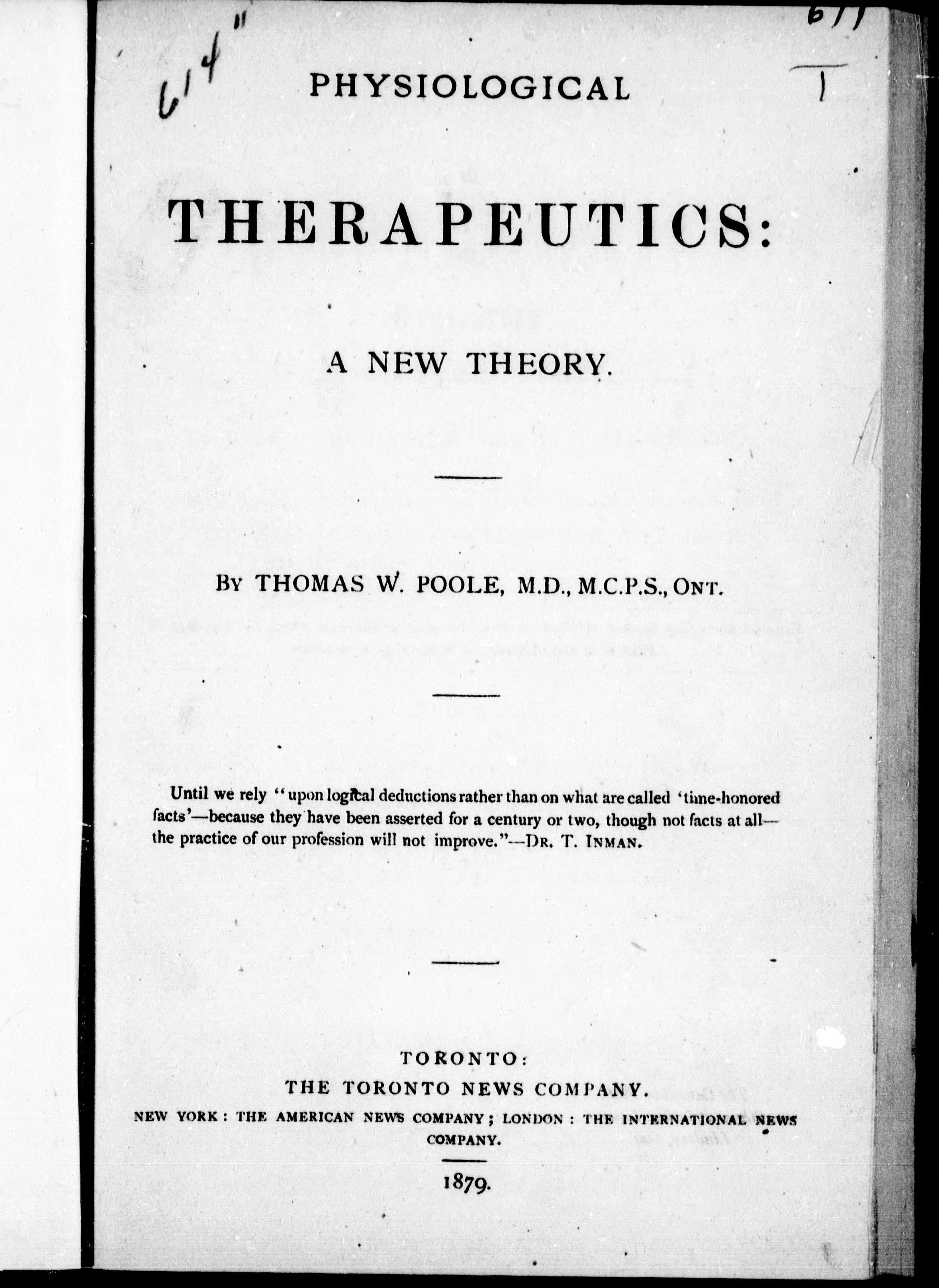 Physiological Therapeutics