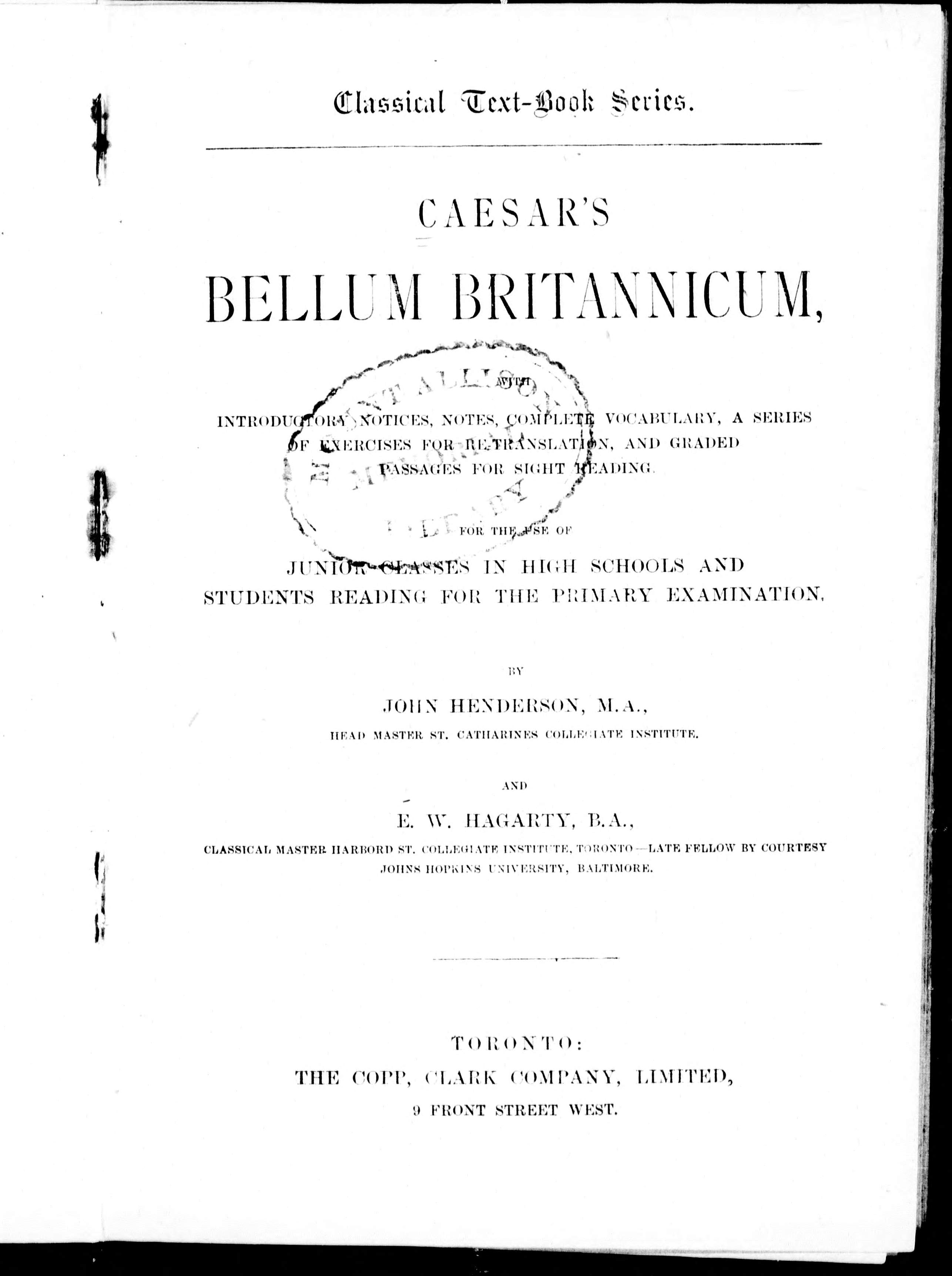Caesar's Bellum Britannicum
