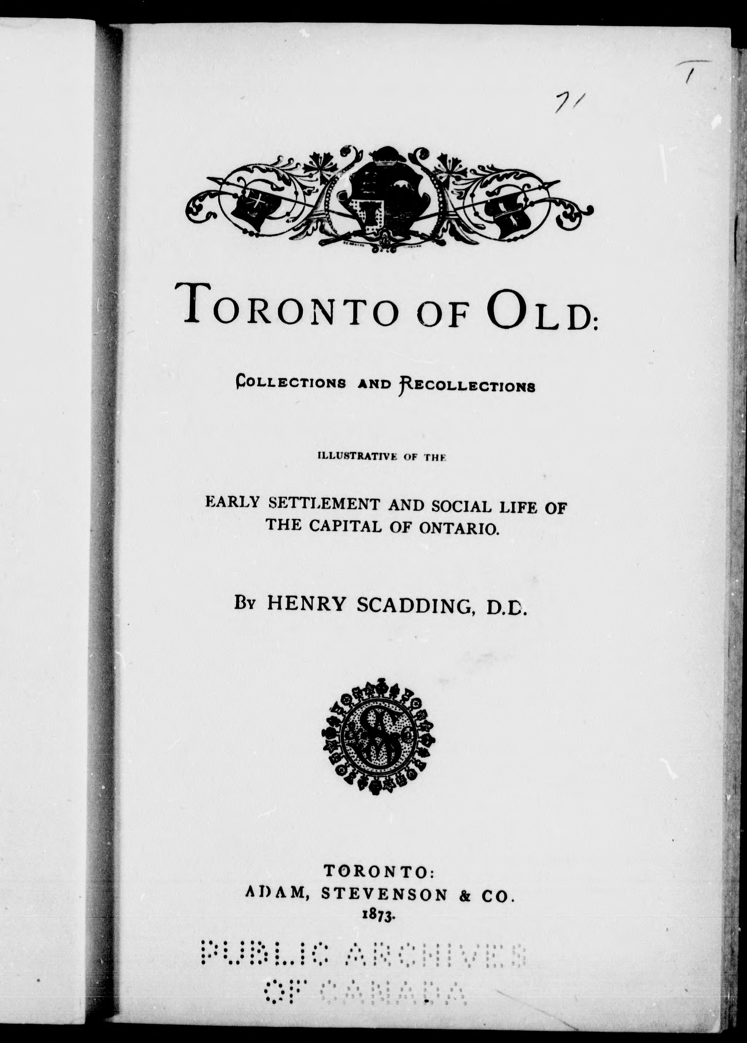 Toronto of Old