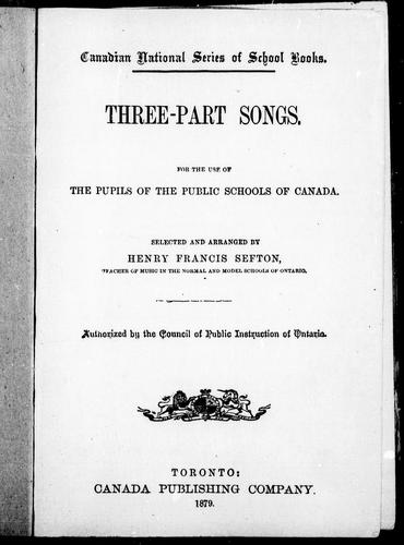 Three-Part Songs