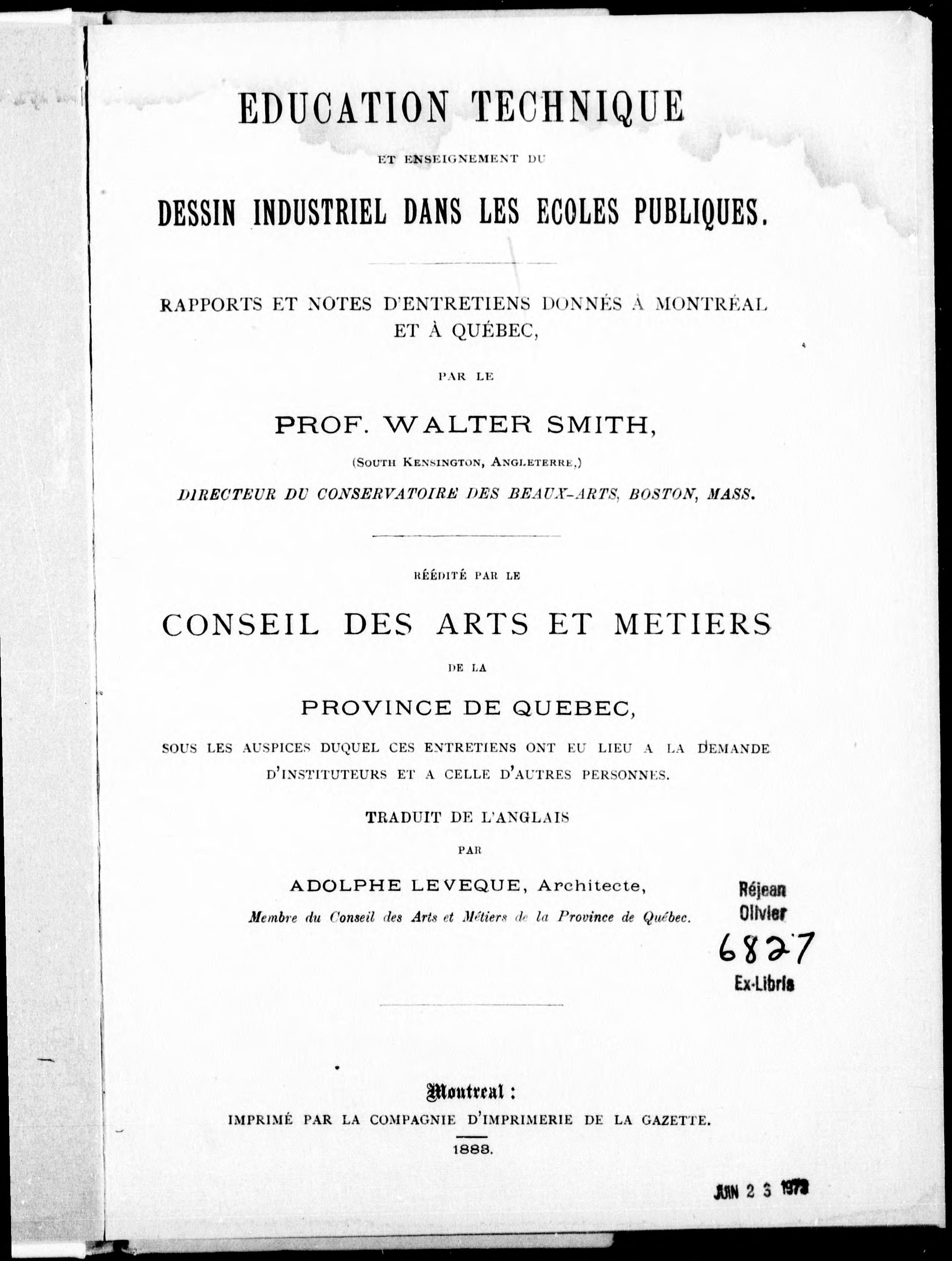 Education Technique Et Enseignement du Dessin Industriel Dans les Écoles Publiques