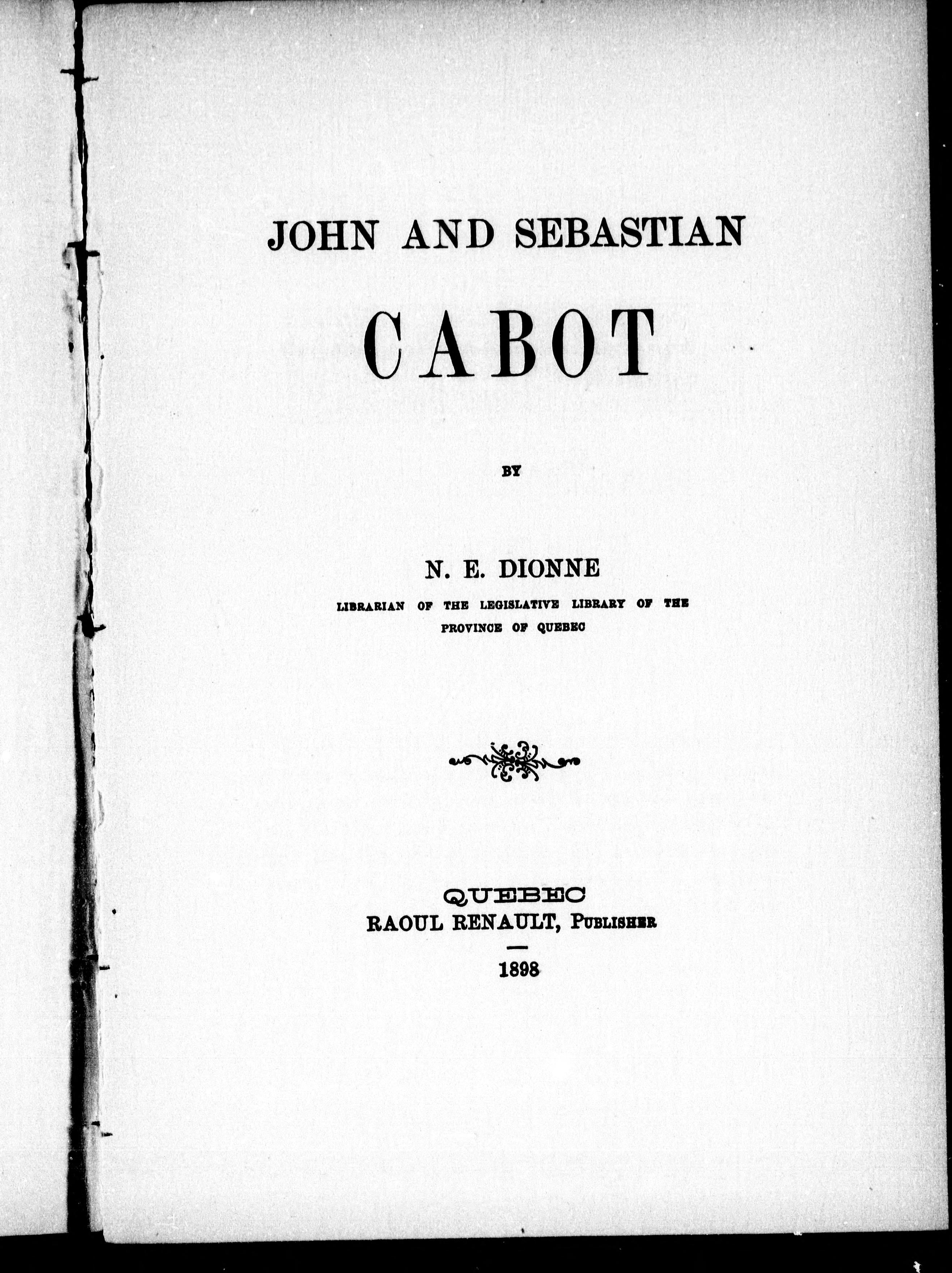 John and Sebastian Cabot