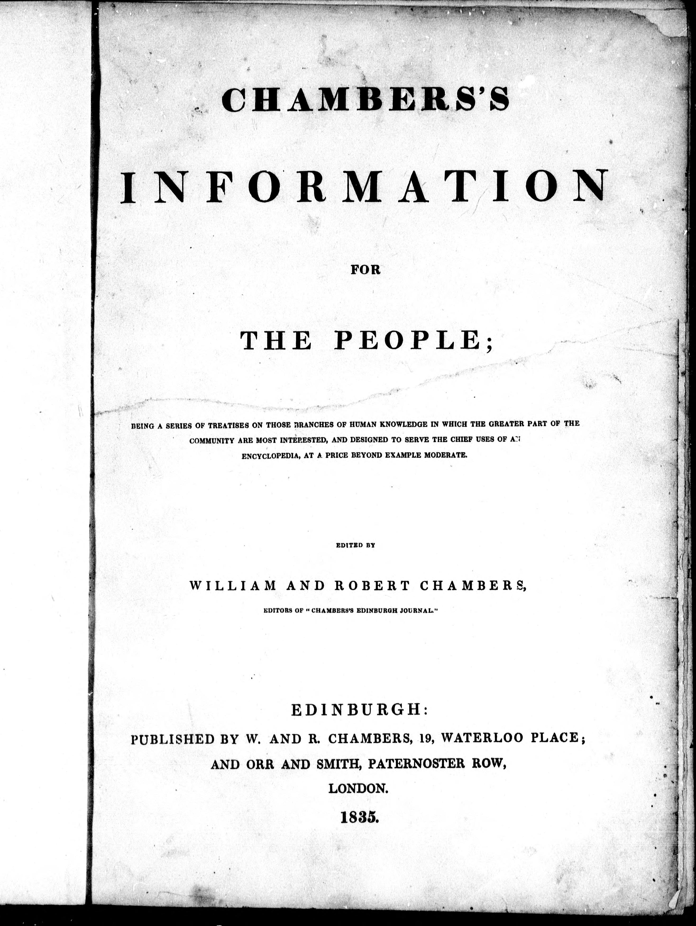 Chambers's Information for the People
