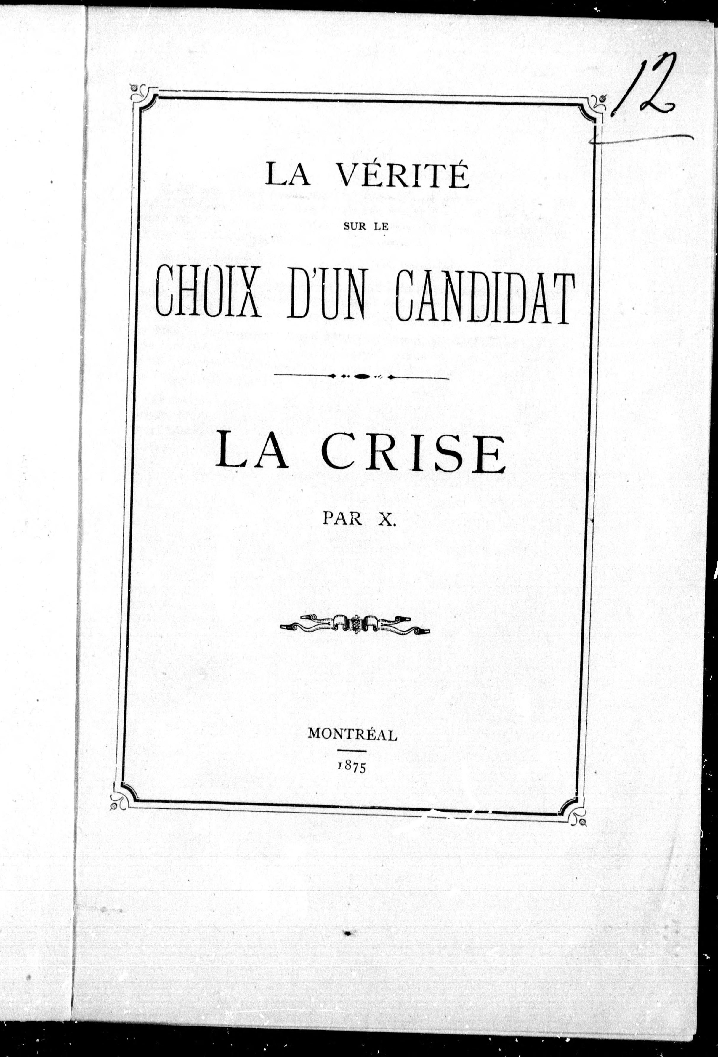 La Vérité Sur le Choix D'Un Candidat