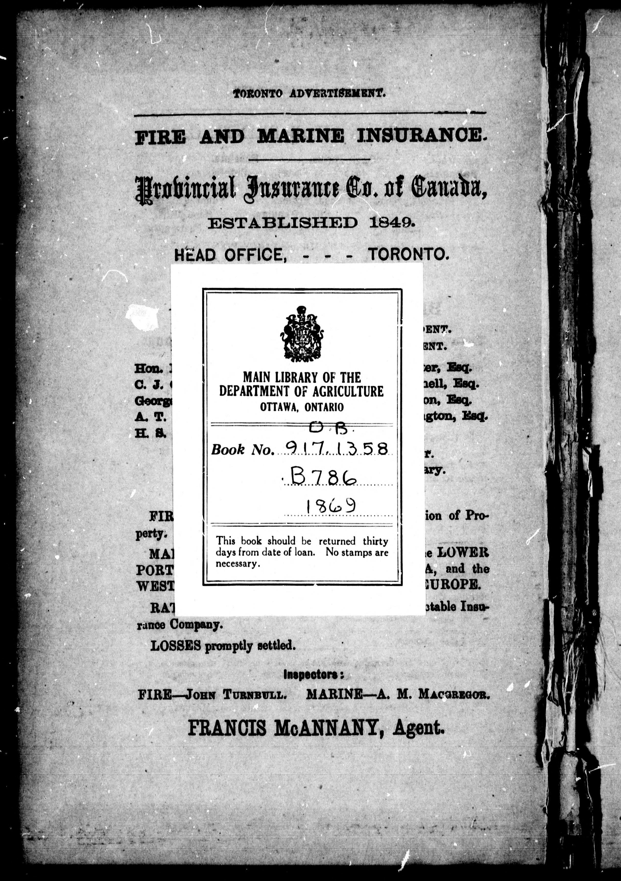 Directory of the County of Hastings