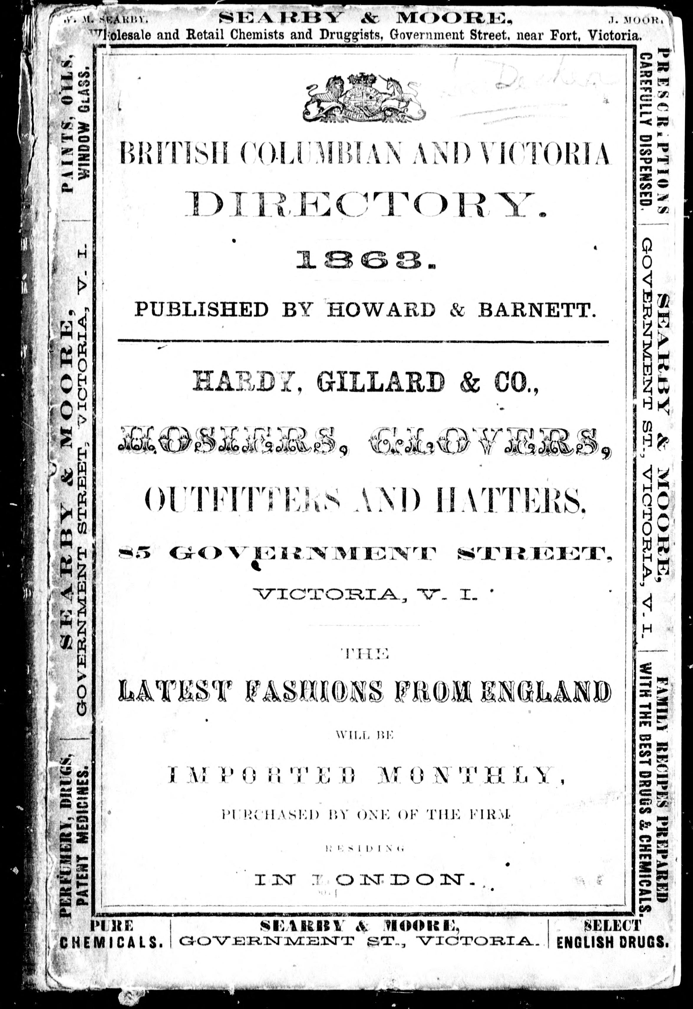 The British Columbian And Victoria Guide And Directory For 1863