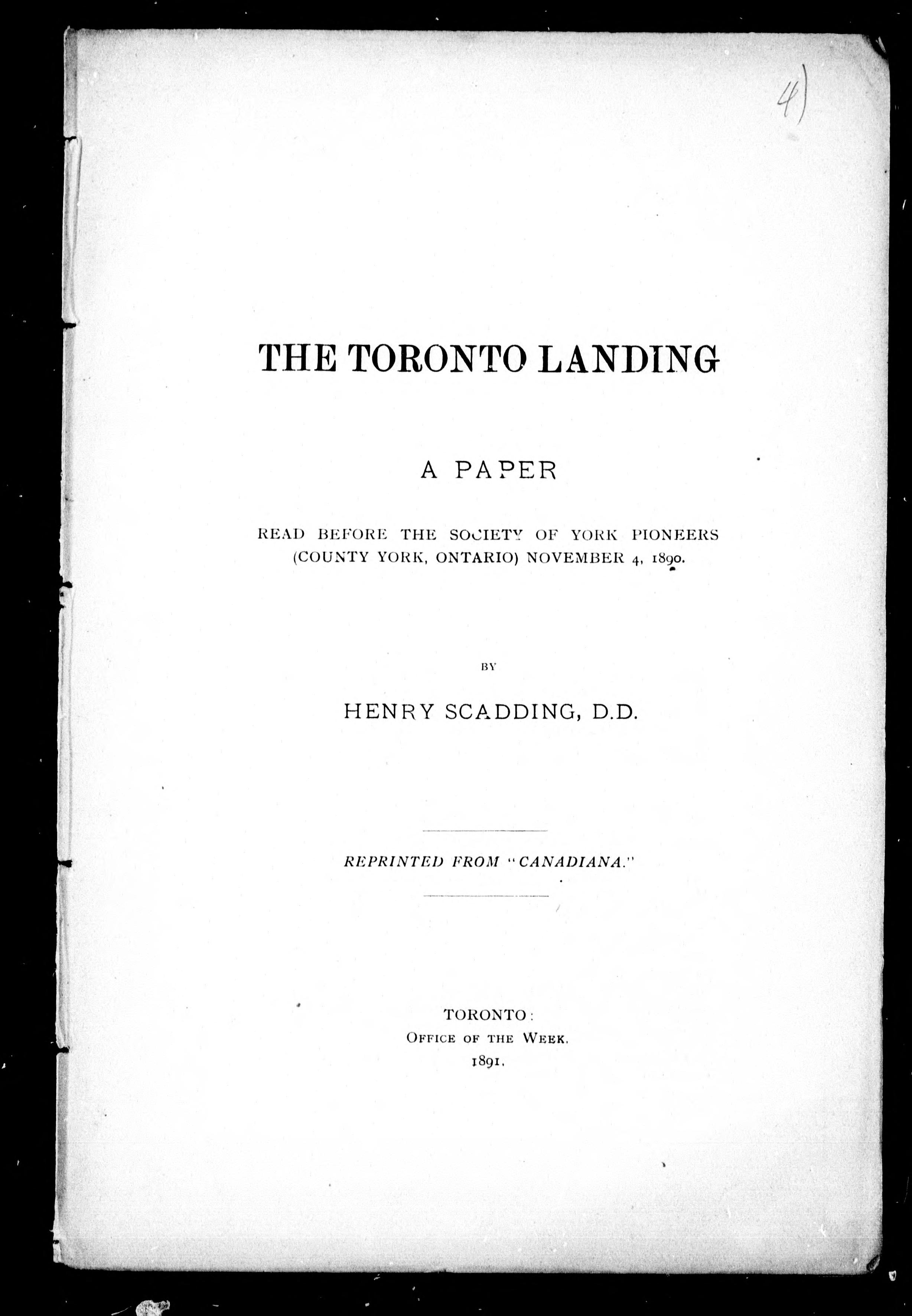The Toronto Landing