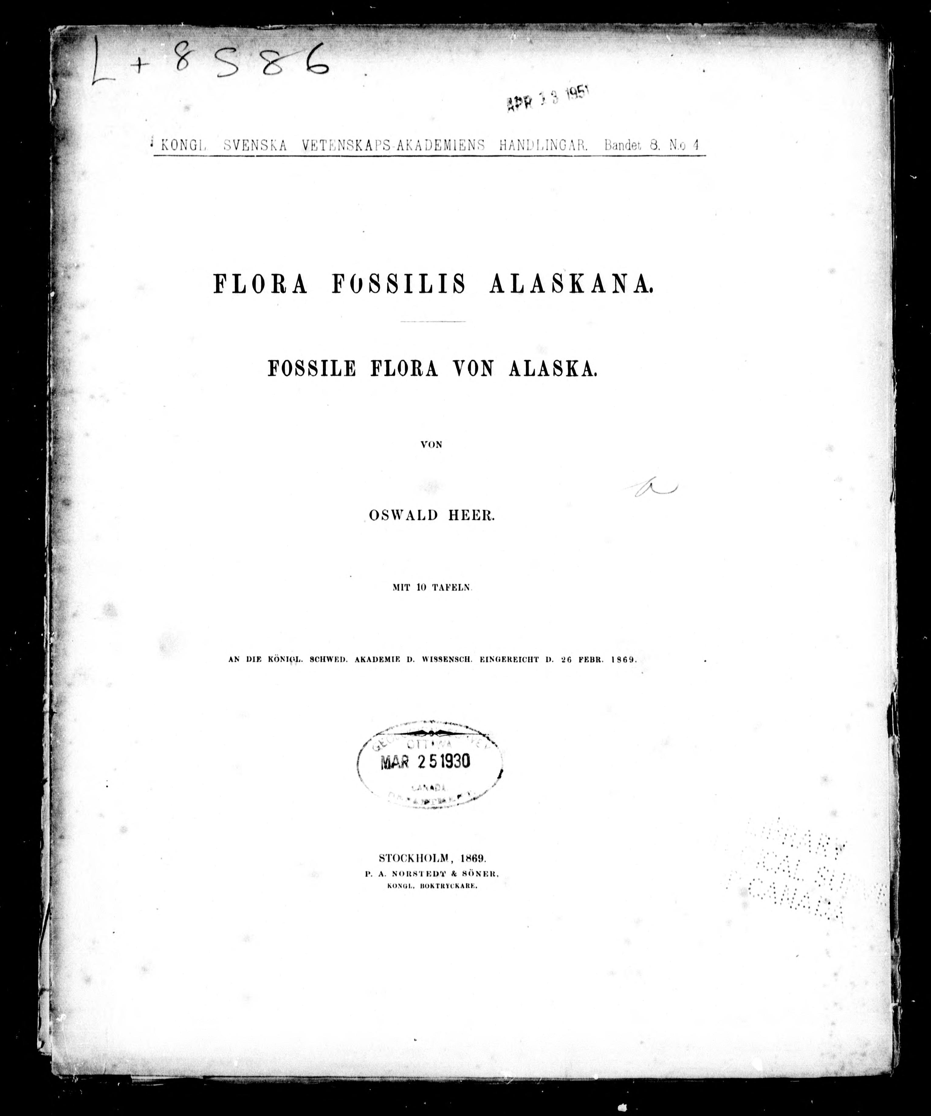 Flora Fossilis Alaskana