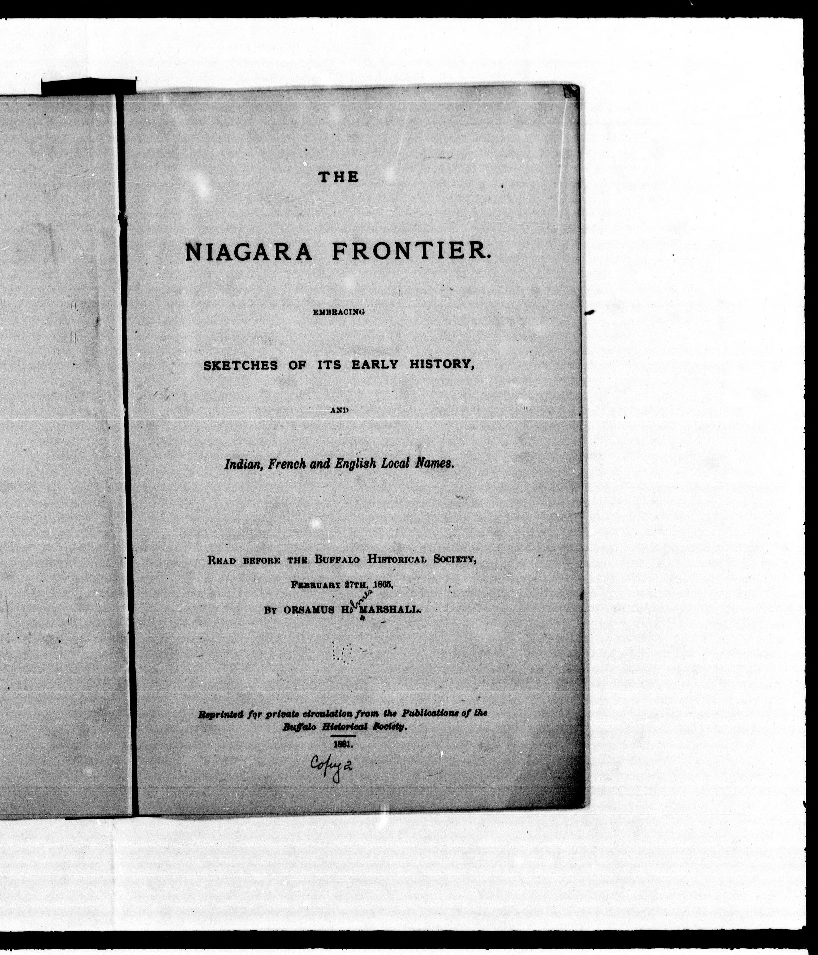 The Niagara Frontier