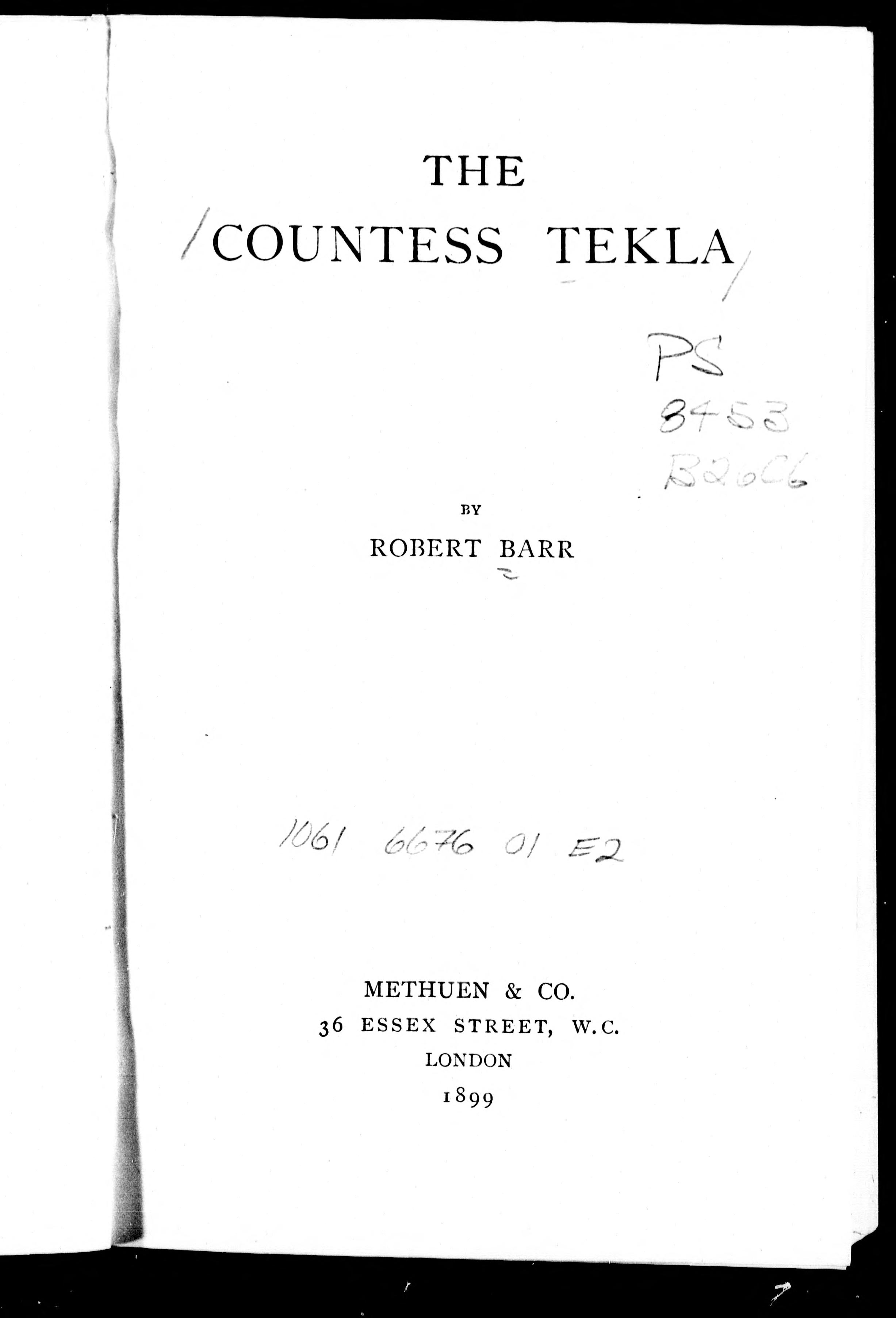 The Countess Tekla