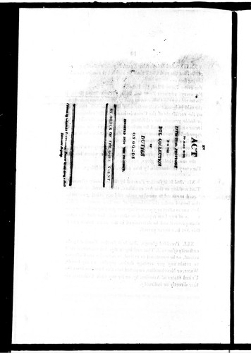 An Act to Make More Effectual Provision for the Due Collection of Duties on Goods Imported into This Province