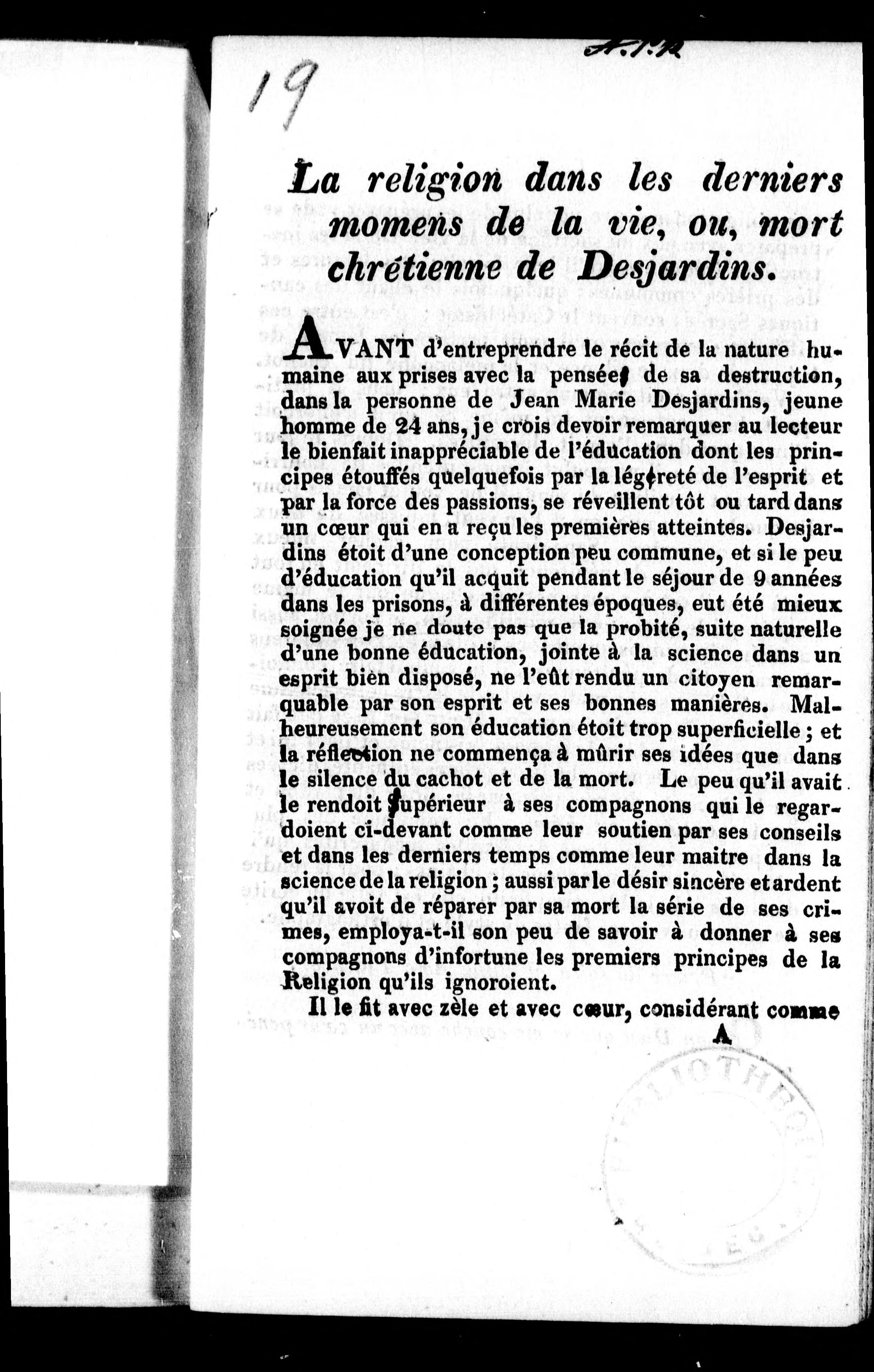 La Religion Dans Les Derniers Momens De La Vie Ou Mort Chrétienne De Desjardins