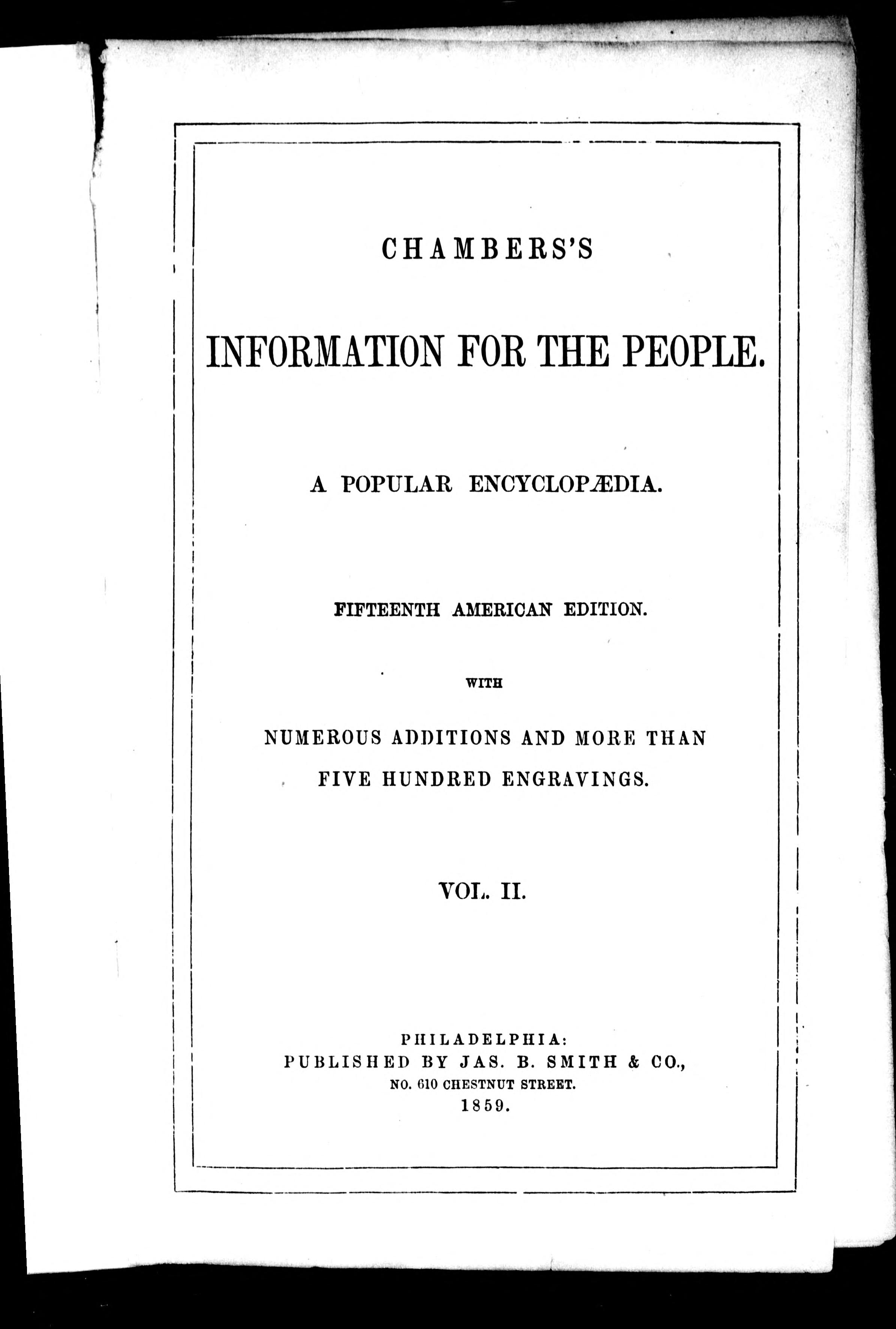 Chambers's Information for the People