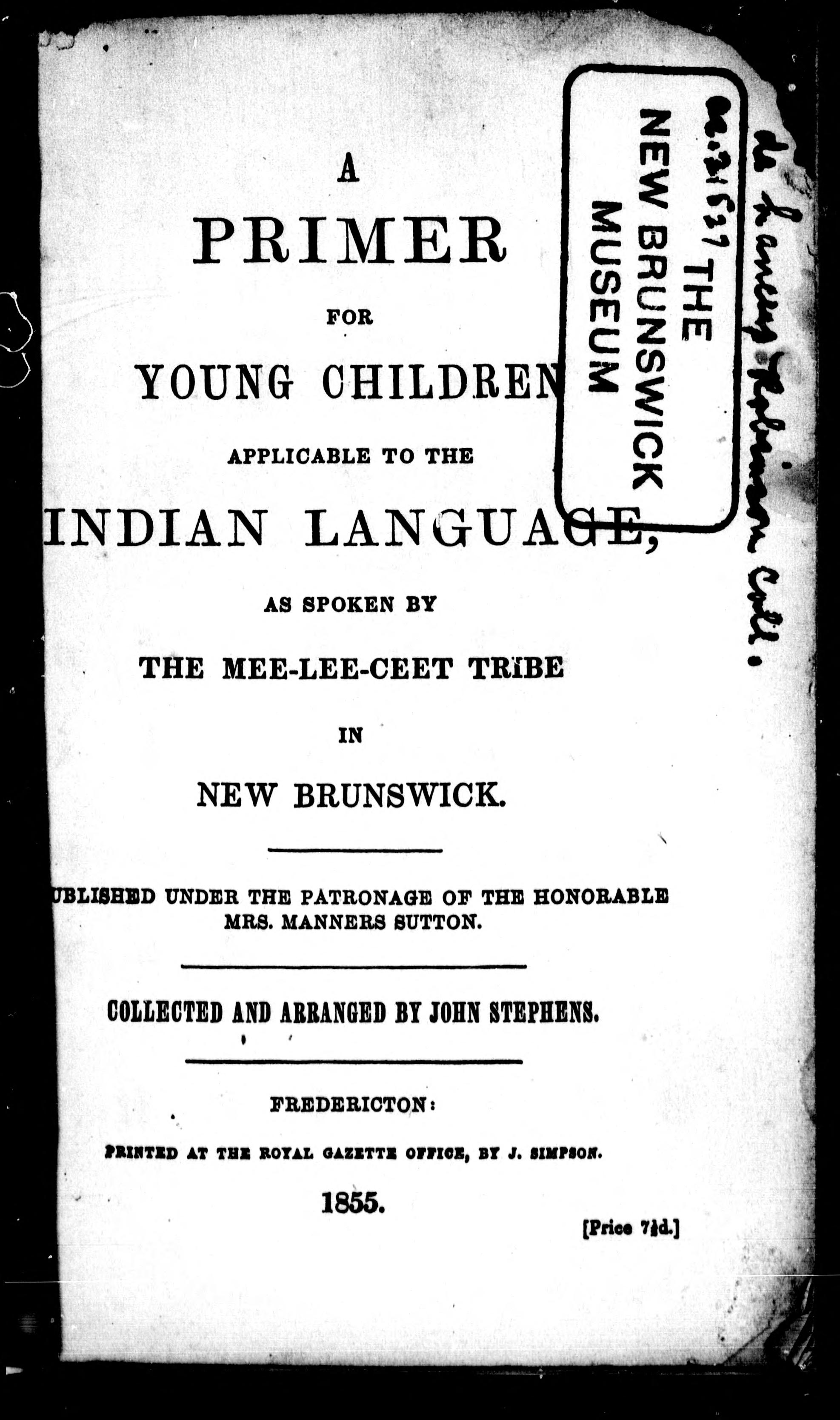 A Primer for Young Children