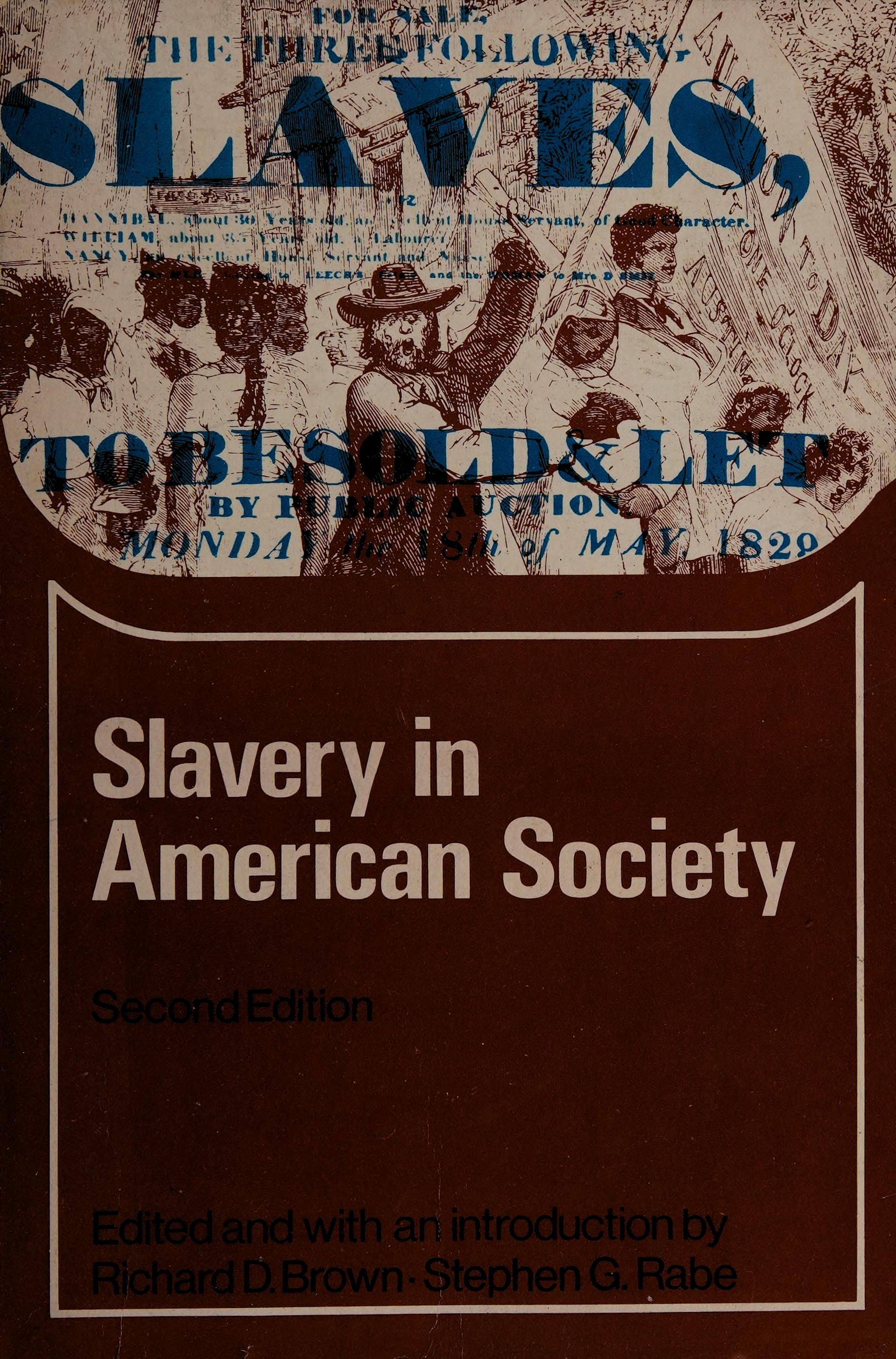 Slavery in American society