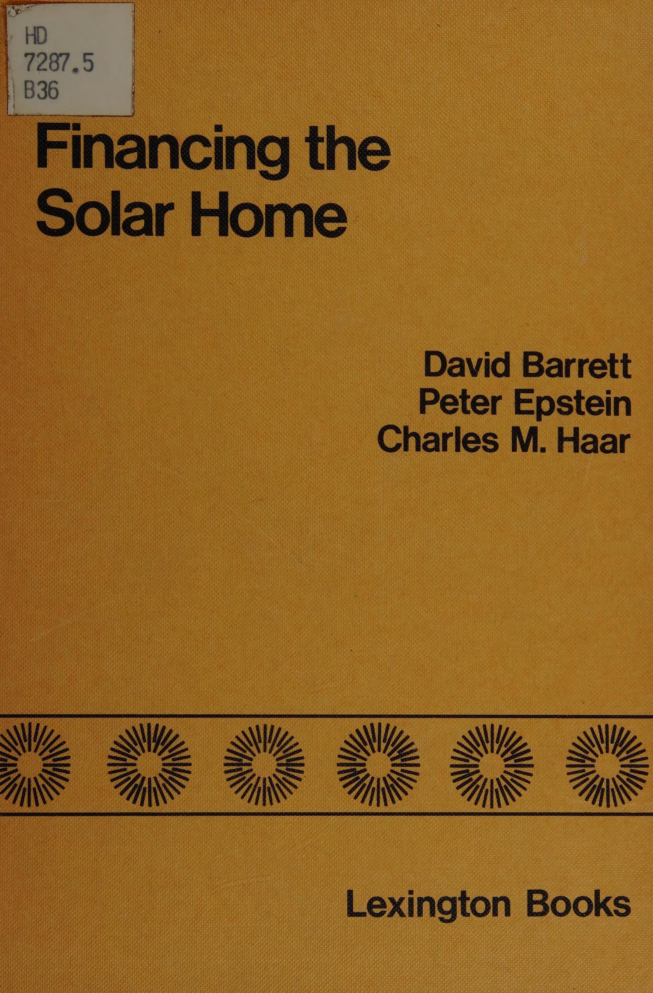 Financing the Solar Home