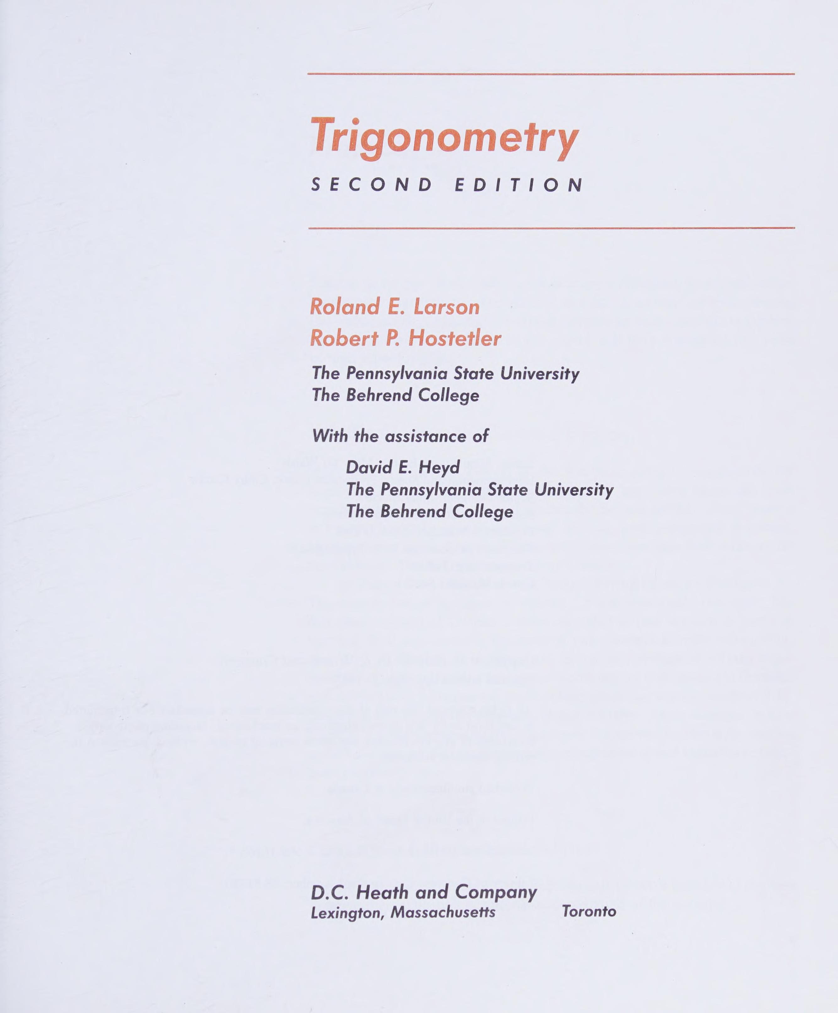 Trigonometry