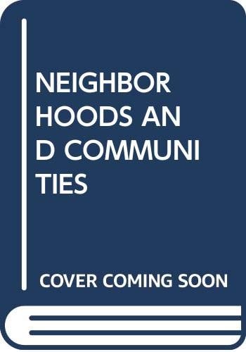 Neighborhoods and Communities