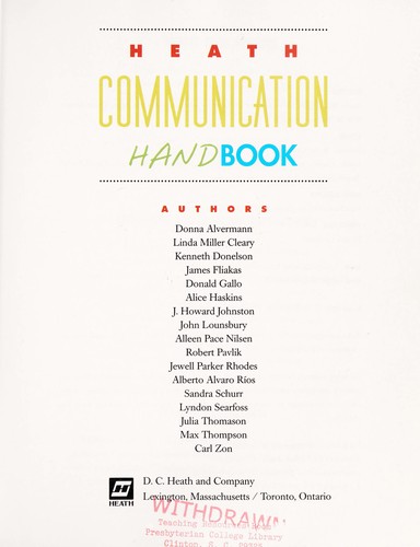 Heath Communication Handbook