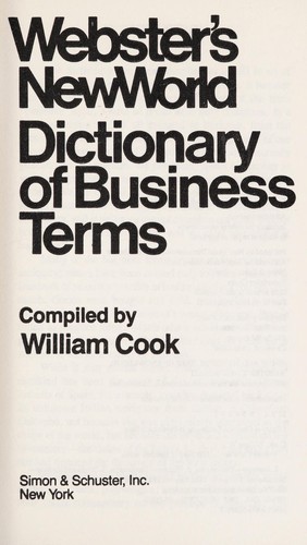 Webster's New World Dictionary of Business Terms